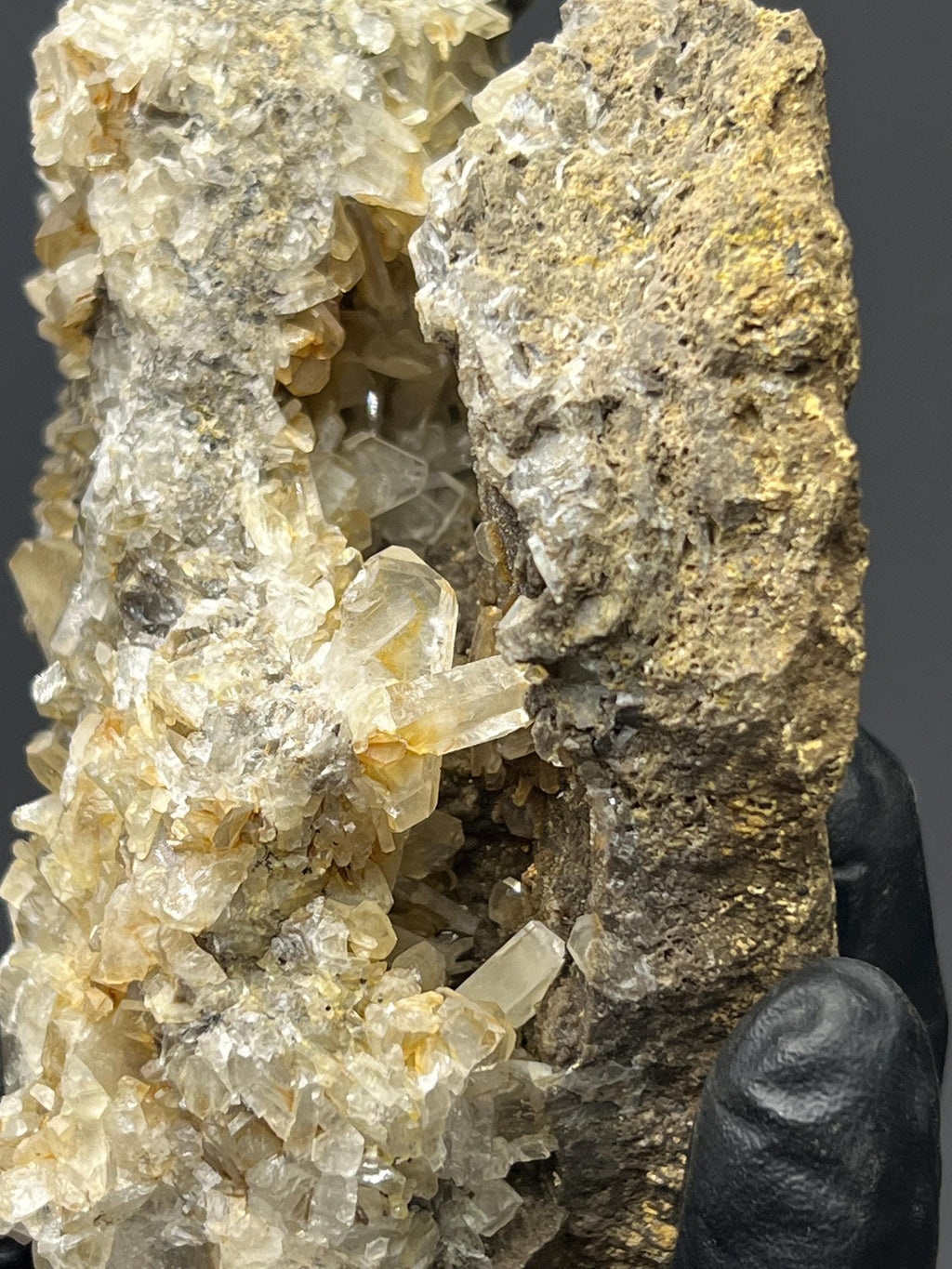 Barite Crystals With Chalcedony - Crystal Gemstone AE 
