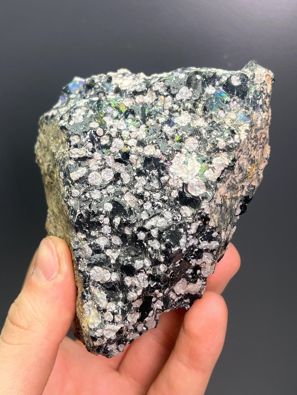 Double Sided Colored Alloy Snowflake Obsidian - Crystal Gemstone AE 