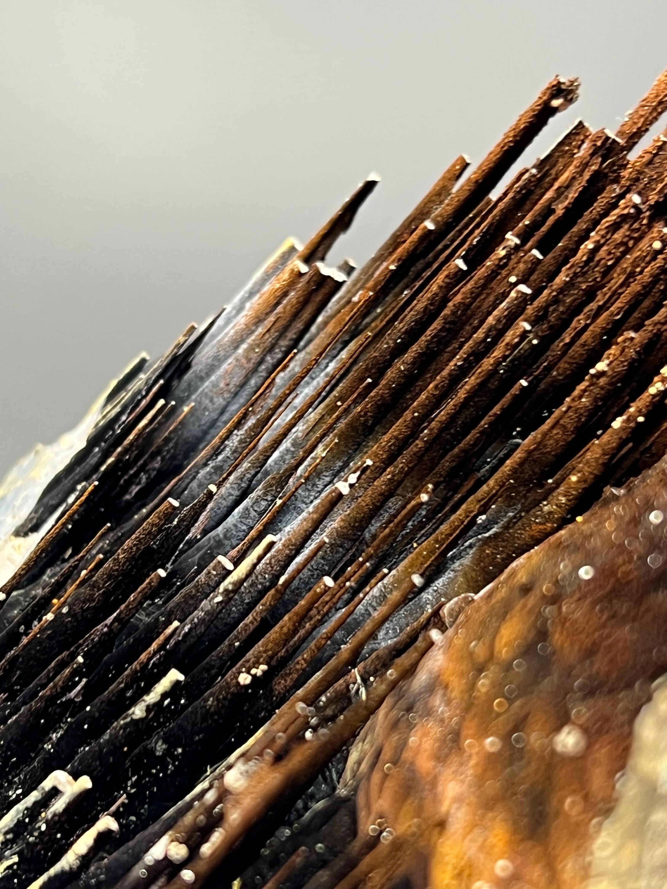 Museum Grade, Limonite And Specularite With Stalactite Goethite, For Special Collection - Crystal Gemstone AE 