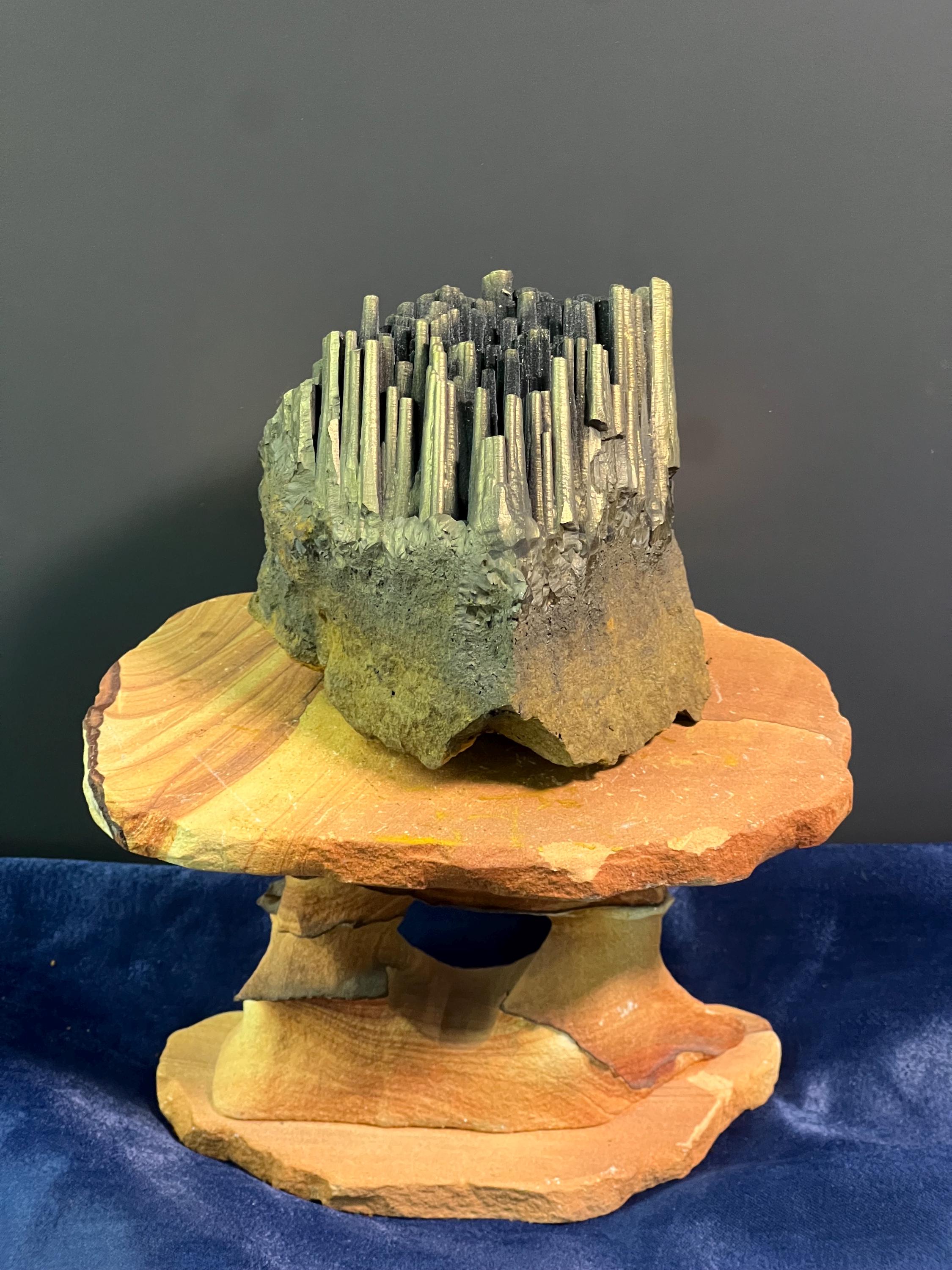 "Museum Grade" Golden Color Stalactite Goethite - Crystal Gemstone AE 