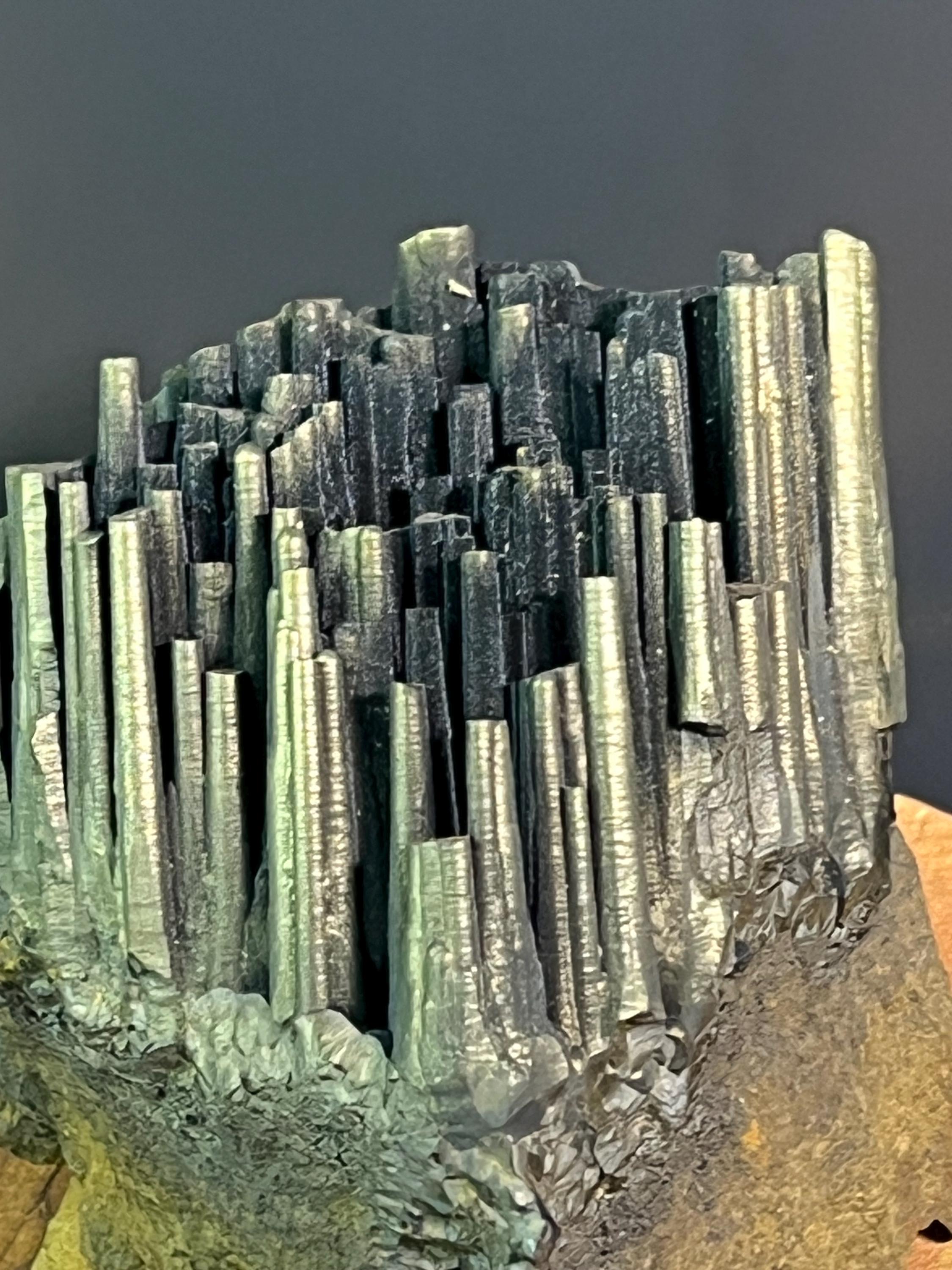 "Museum Grade" Golden Color Stalactite Goethite - Crystal Gemstone AE 