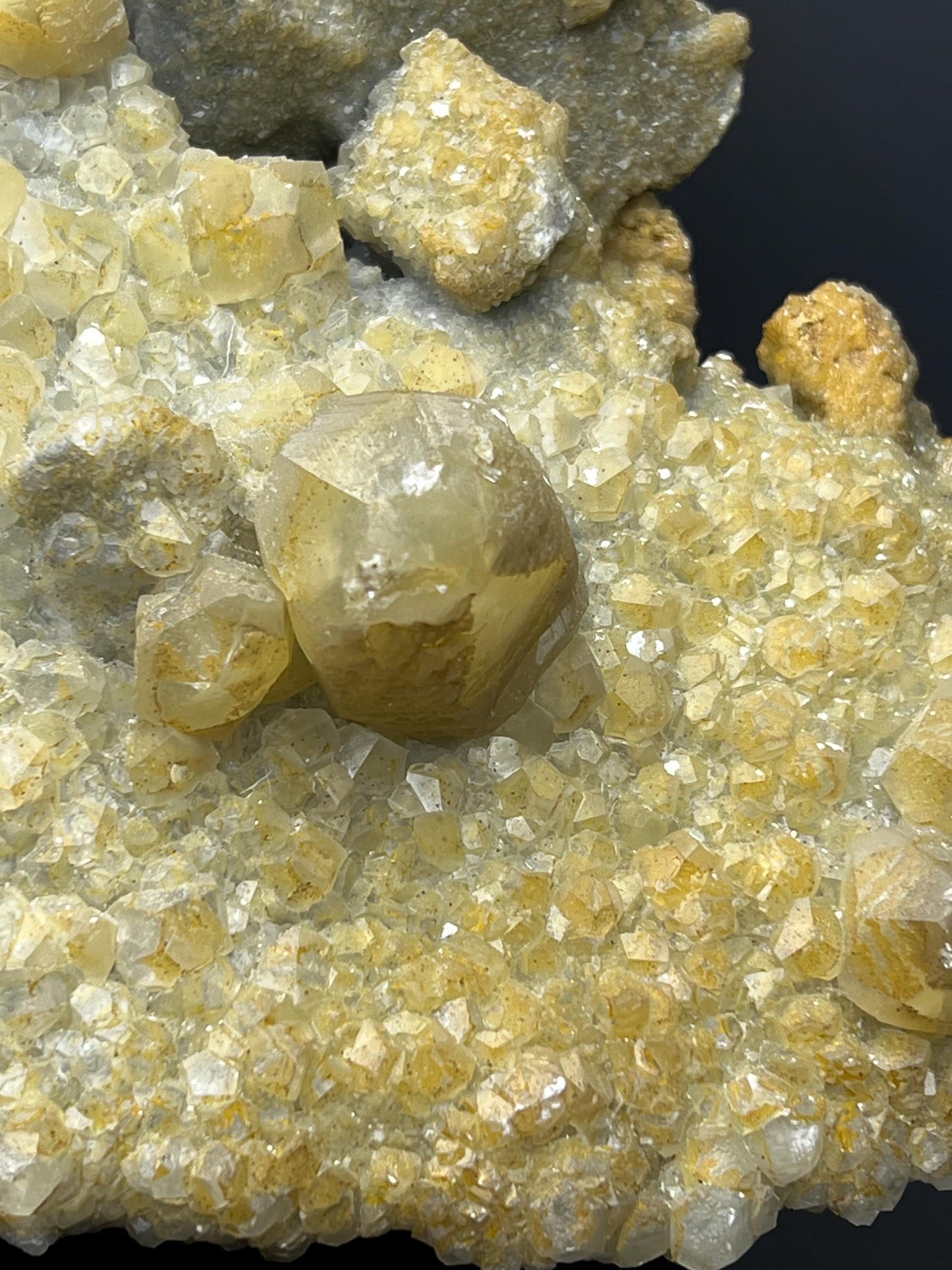 Golden Yellow Crystal Calcite