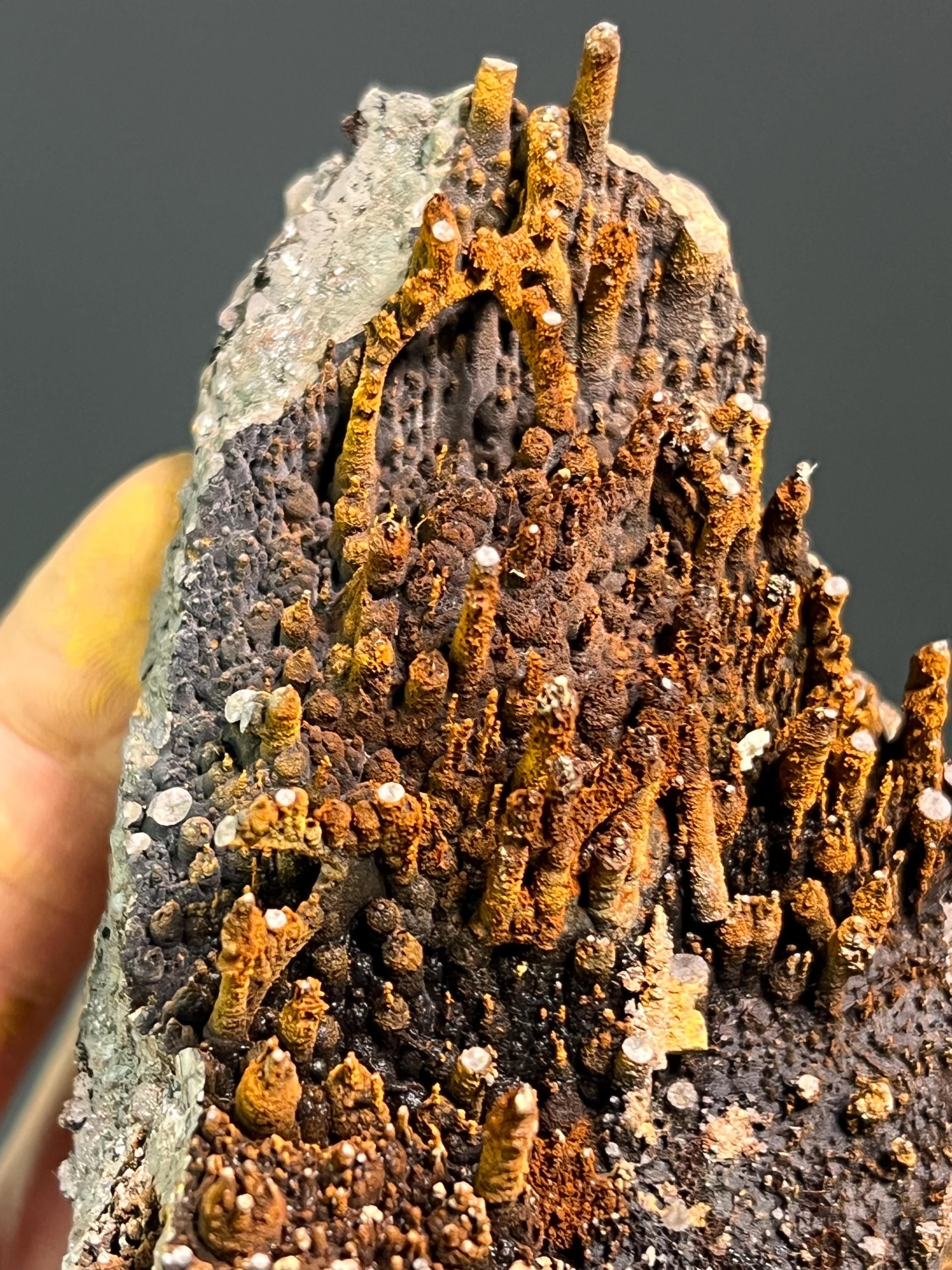 Museum Grade Limonite On Stalactite Goethite - Crystal Gemstone AE 