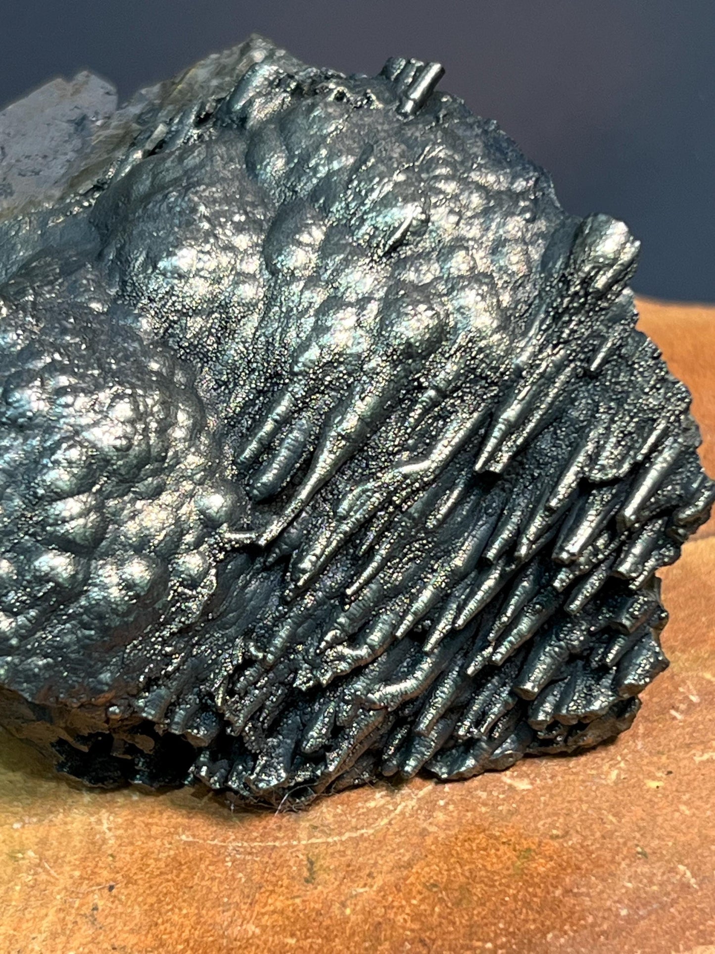 Museum Grade Showy Golden Color Stalactite Goethite, For Special Collection - Crystal Gemstone AE 