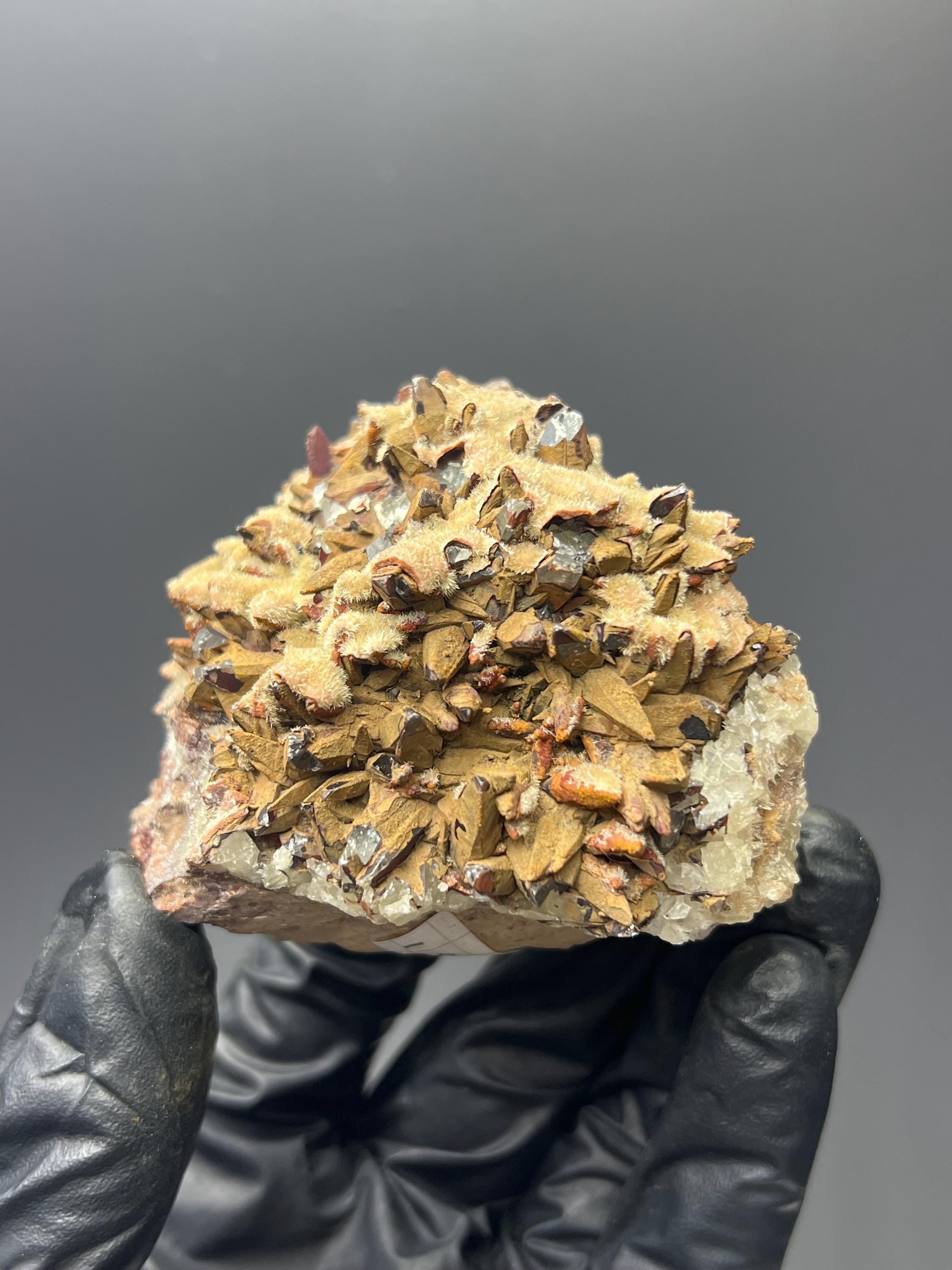Double Sided Feather Red Crystal Calcite - Crystal Gemstone AE 