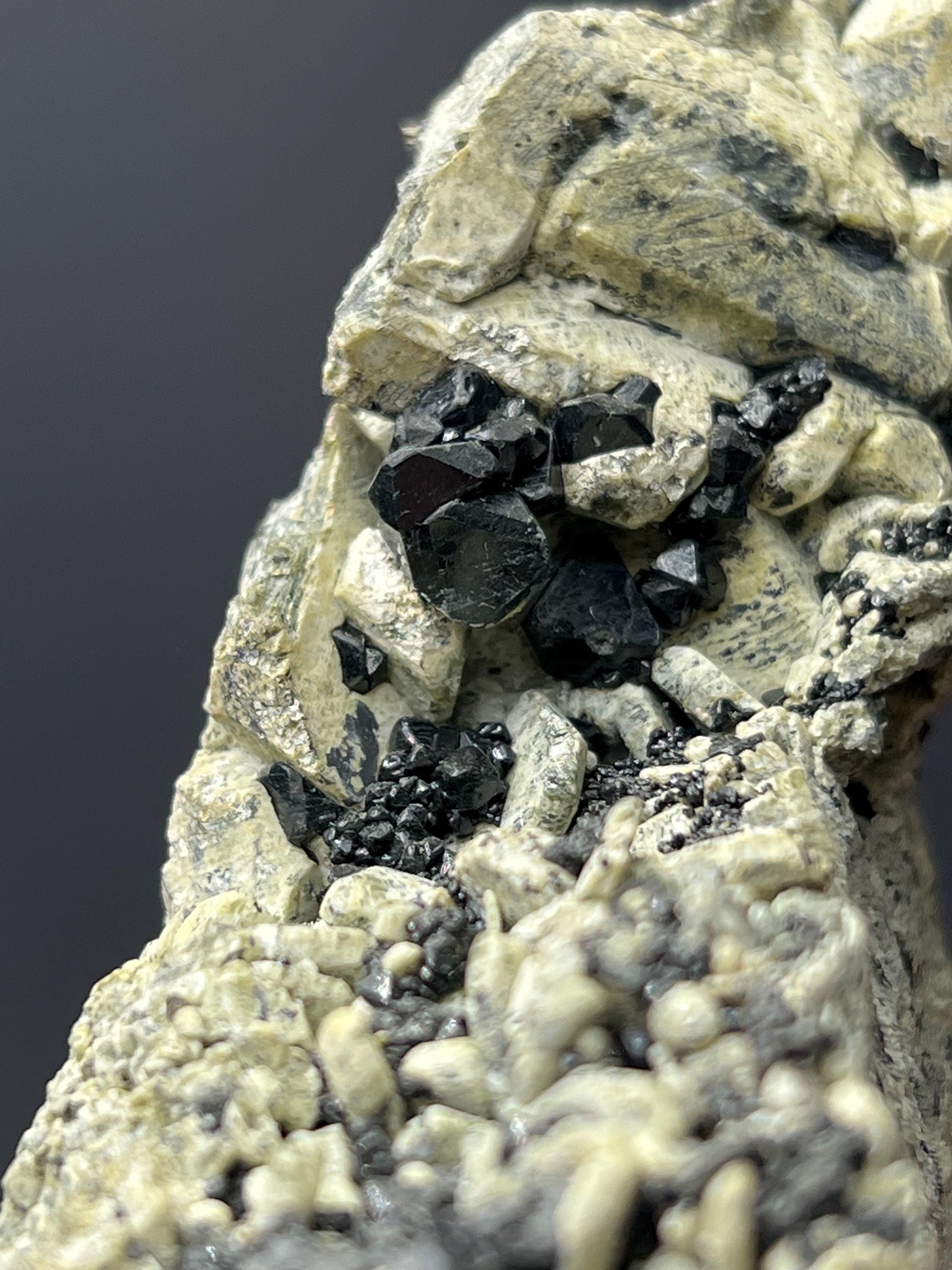 Foresterite And Spinel Specimen - Crystal Gemstone AE 