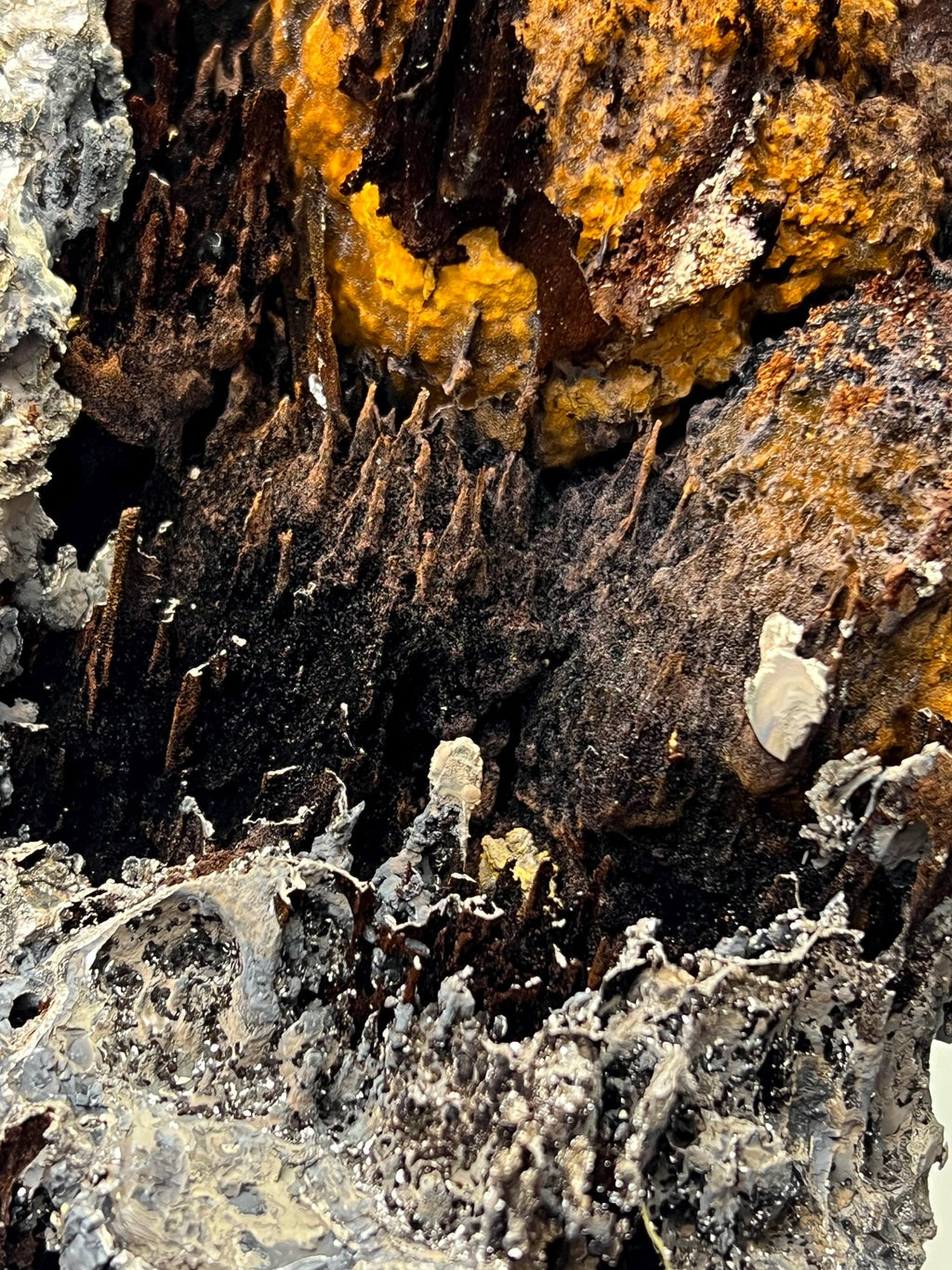 Museum Grade, Limonite And Specularite With Stalactite Goethite Specimen, For Special Collection - Crystal Gemstone AE 