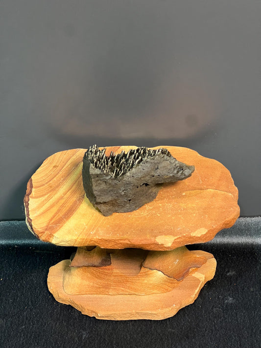 Showy Golden Color Stalactite Goethite Specimen - Crystal Gemstone AE 