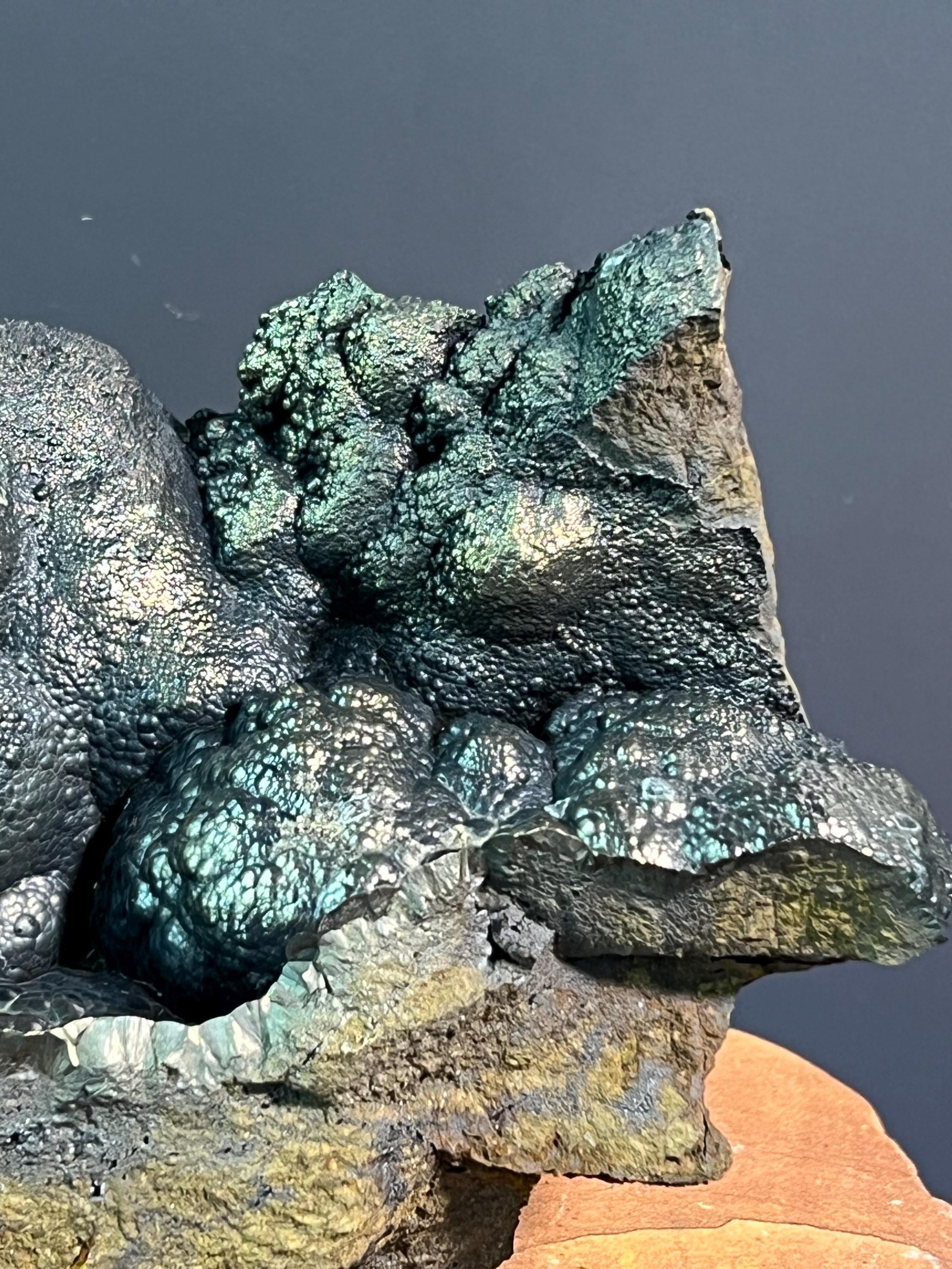 "Museum Grade" Golden Color Botryoidal Goethite - Crystal Gemstone AE 