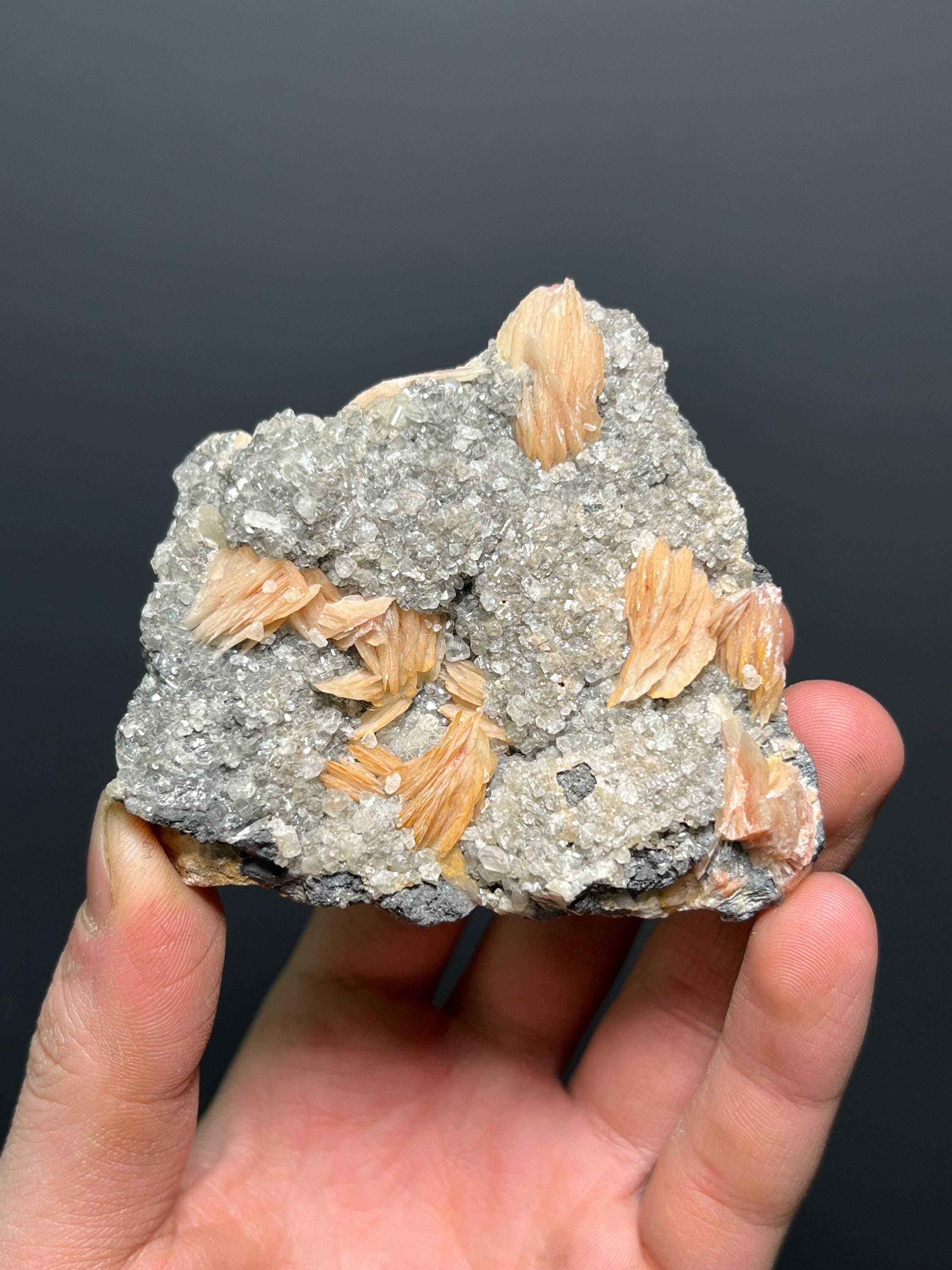 Barite With Calcite Specimen, 346gram - Crystal Gemstone AE 