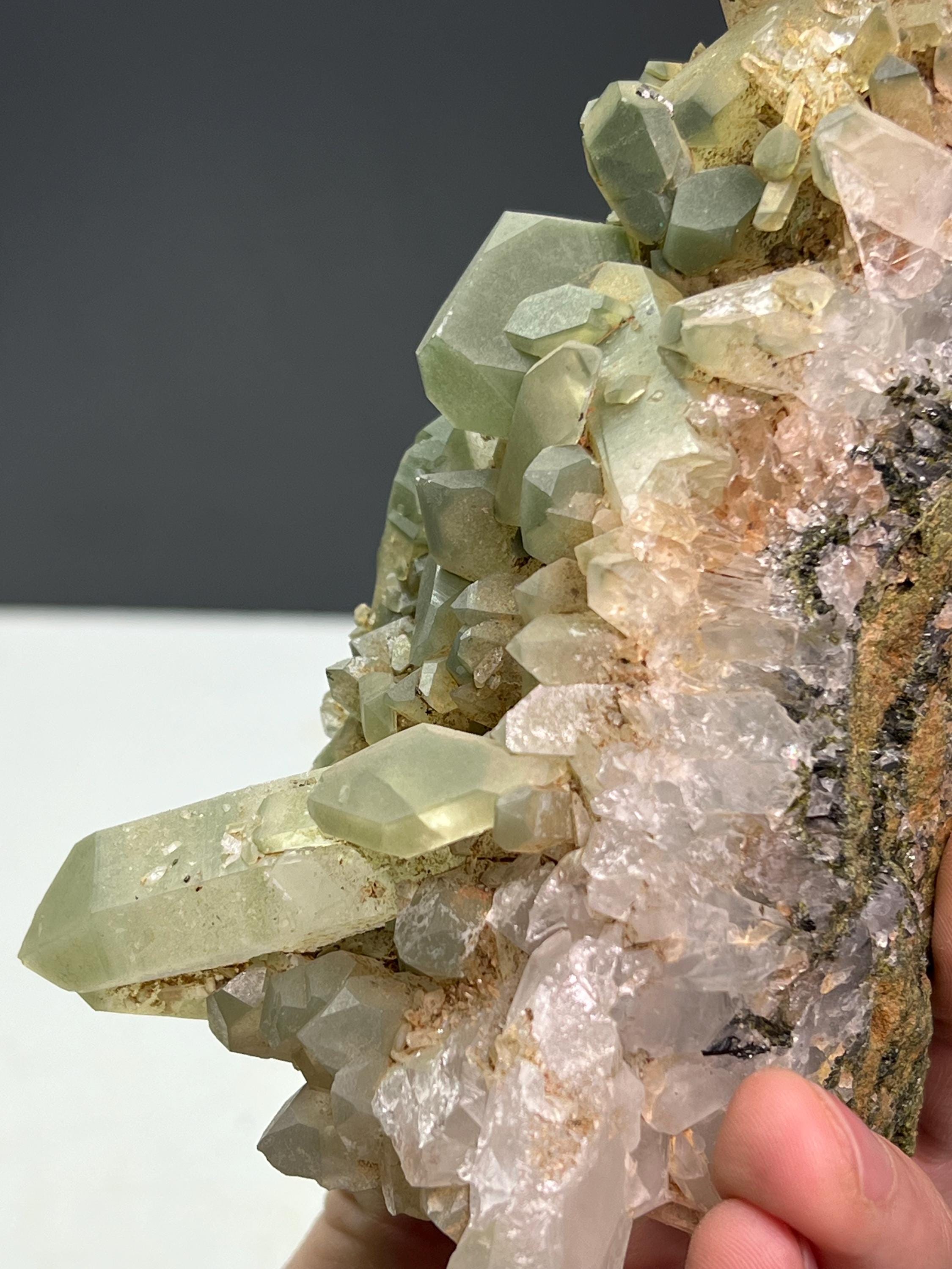Chlorite Quartz Specimen - Crystal Gemstone AE 