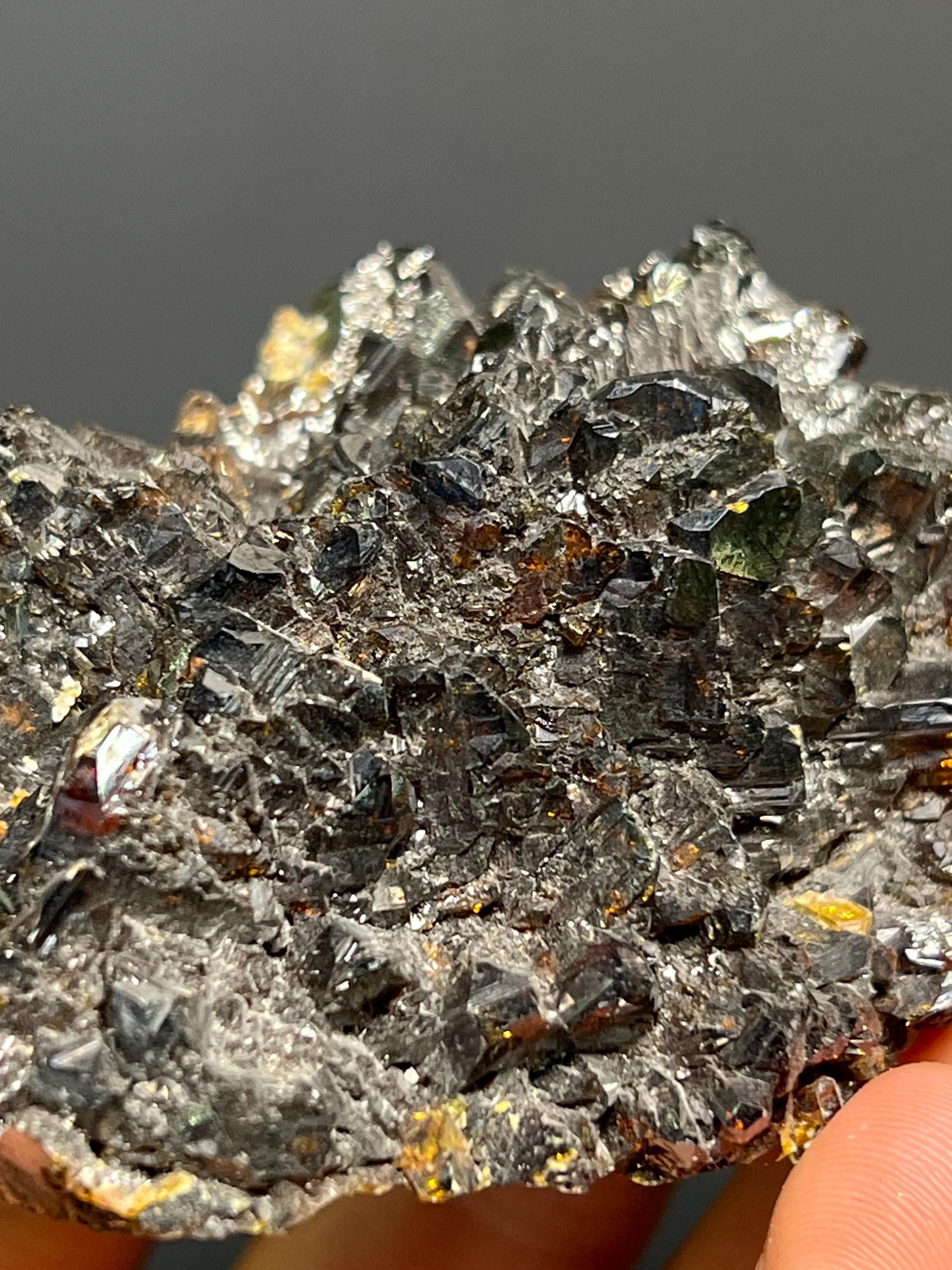 Special Piece! Dark Red Colors Alloy Sphalerite Specimen - China - Crystal Gemstone AE 
