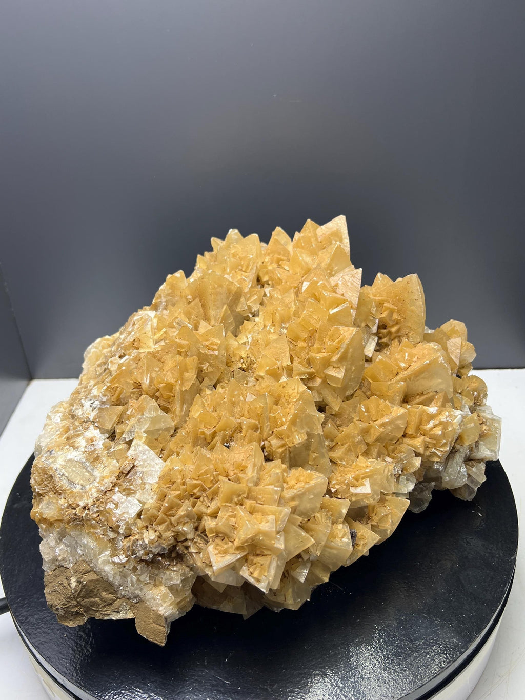 Large Size Special Orange Crystal Calcite Specimen - Crystal Gemstone AE 