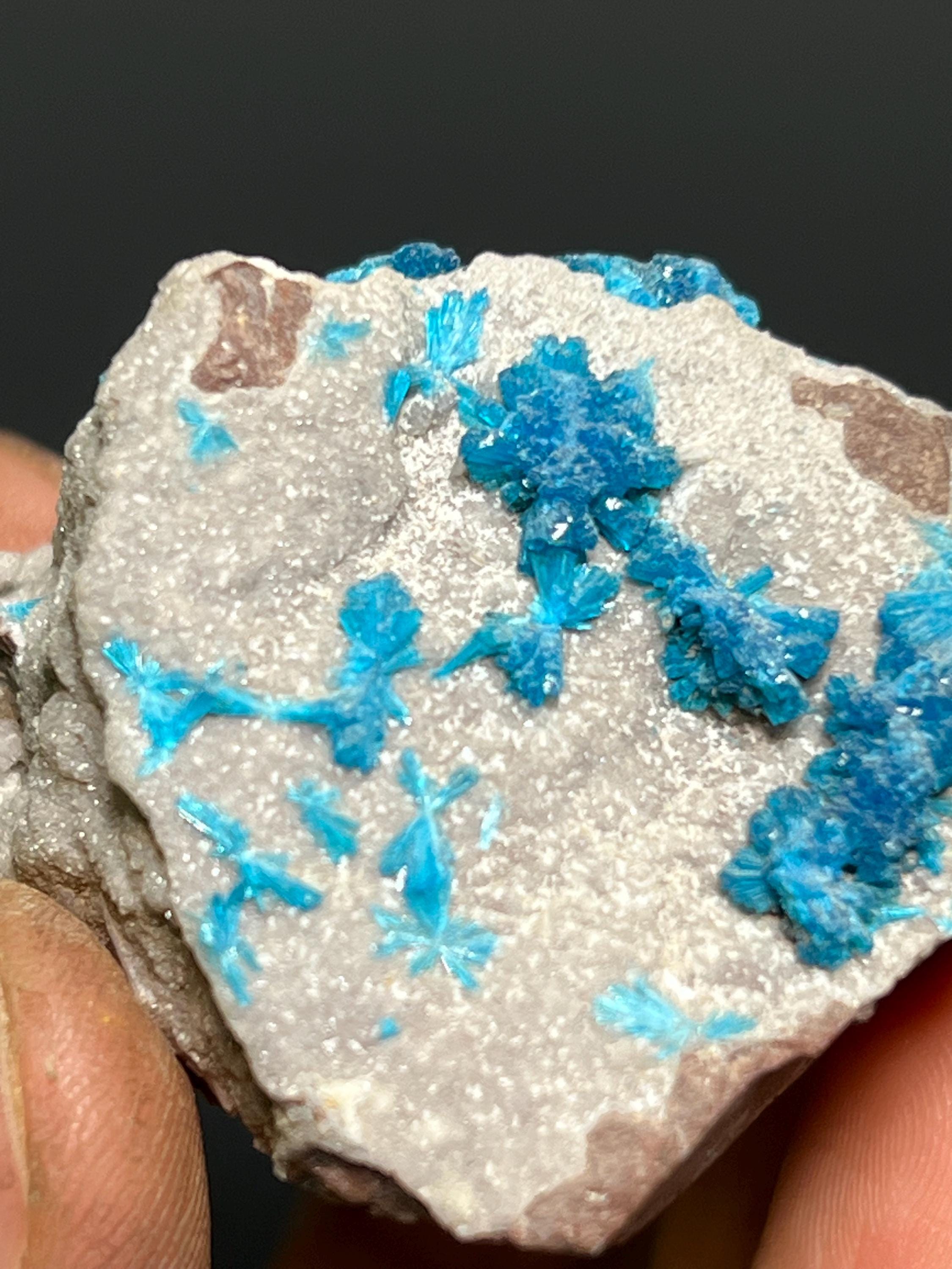 Pentagonite On Stilbite Specimen, 74gram - Crystal Gemstone AE 