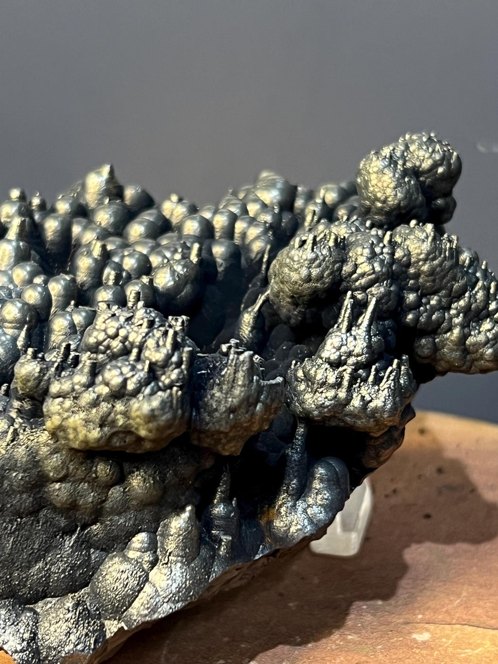 Museum Quality, Very Special Golden Color Stalactite Goethite Specimen - Crystal Gemstone AE 