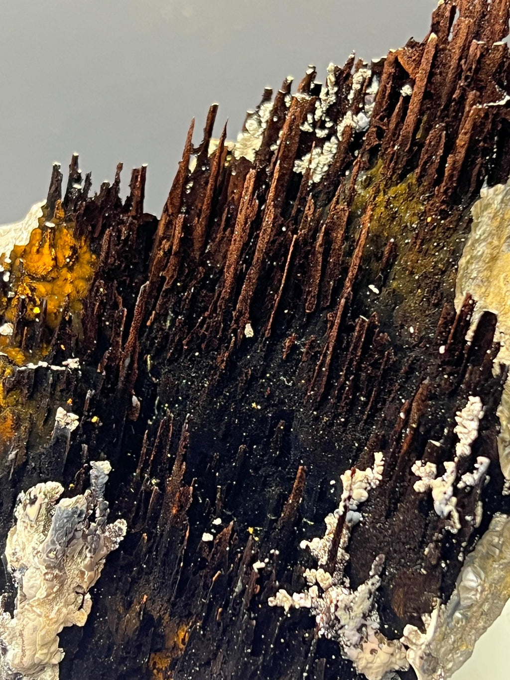 Very Showy Limonite And Specularite With Stalactite Goethite Specimen, For Special Collection - Crystal Gemstone AE 
