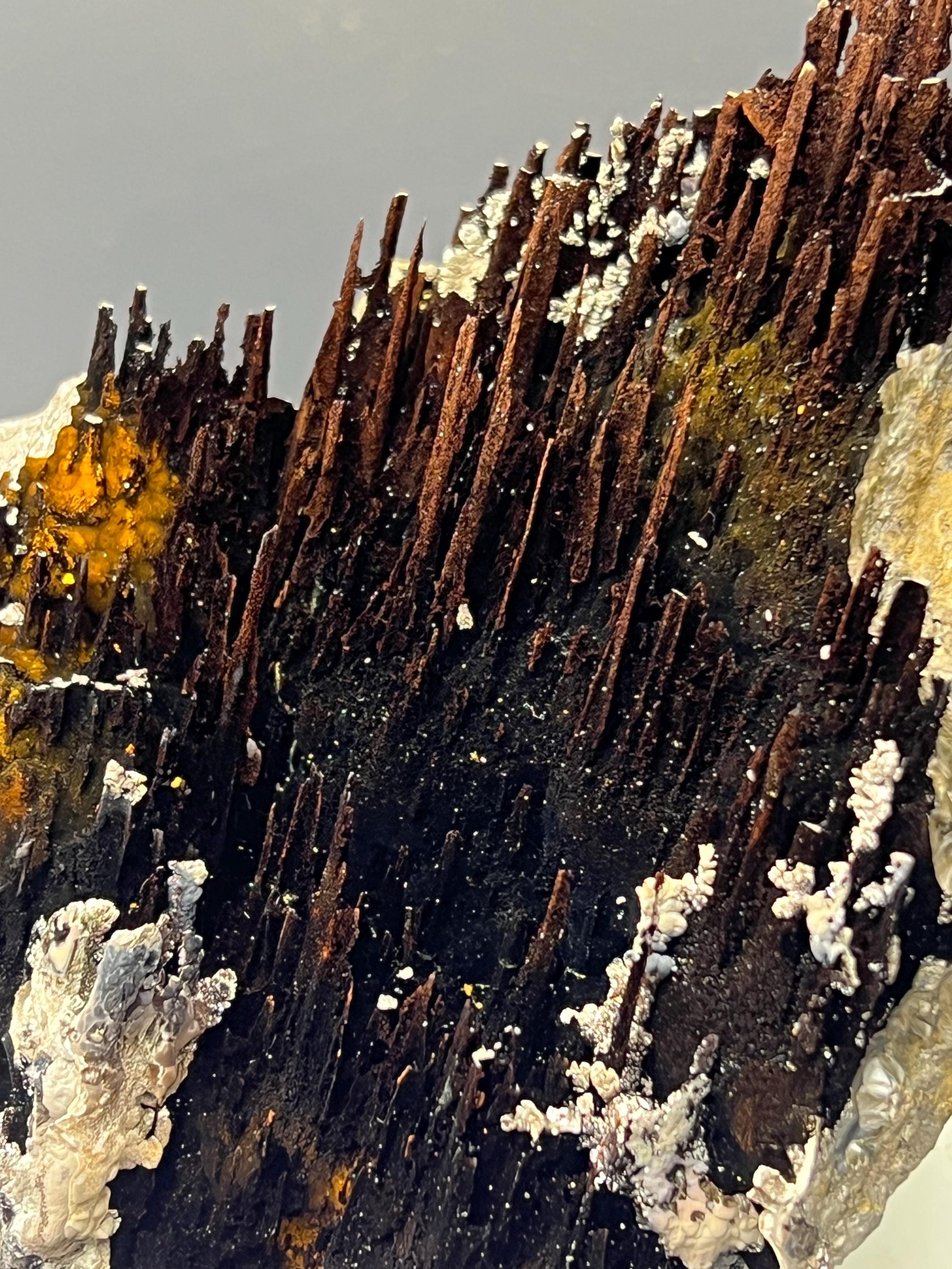 Very Showy Limonite And Specularite With Stalactite Goethite Specimen, For Special Collection - Crystal Gemstone AE 