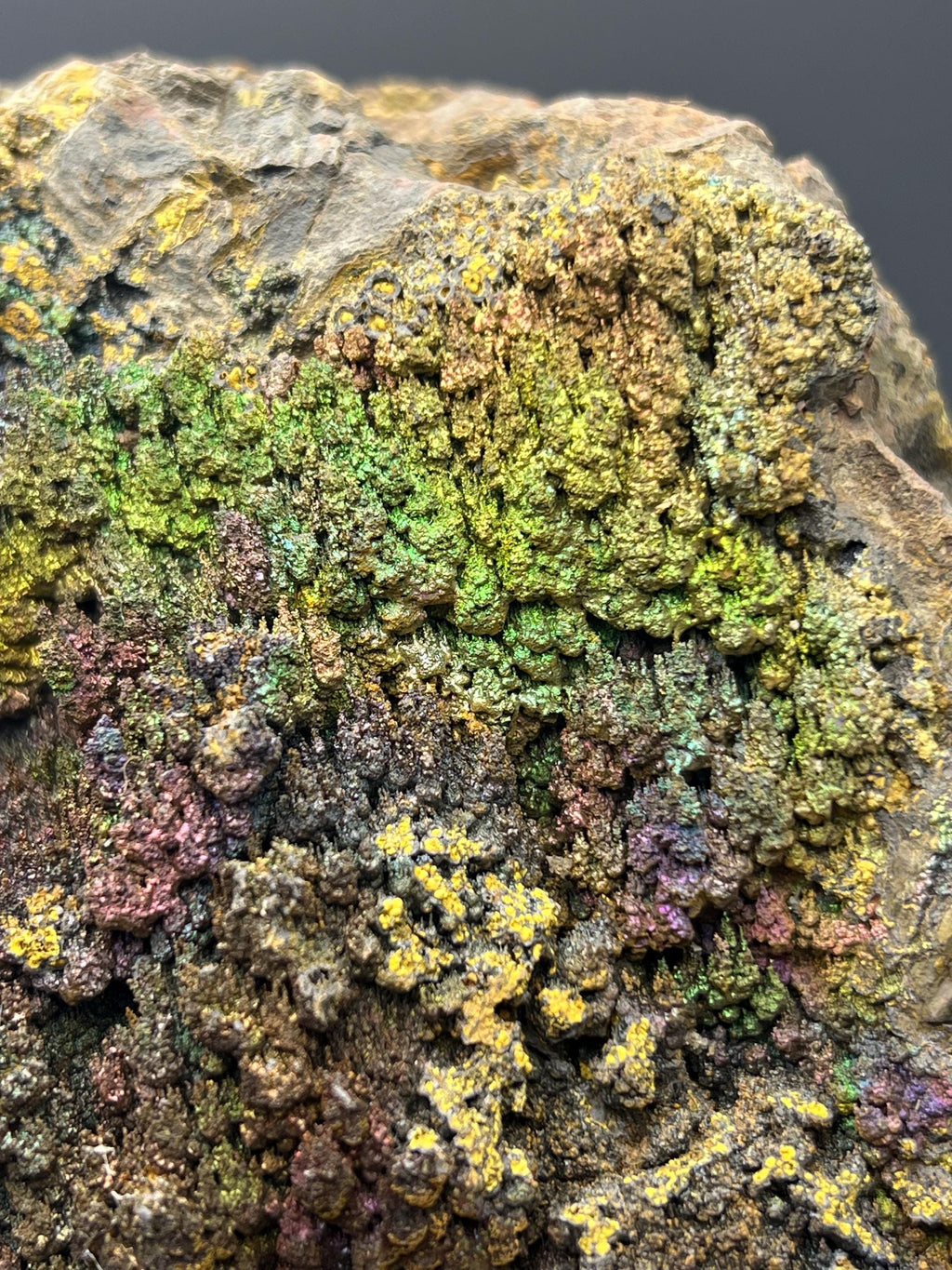 Very Unique! Colored Alloy Natural Stalactite Goethite Specimen - Crystal Gemstone AE 
