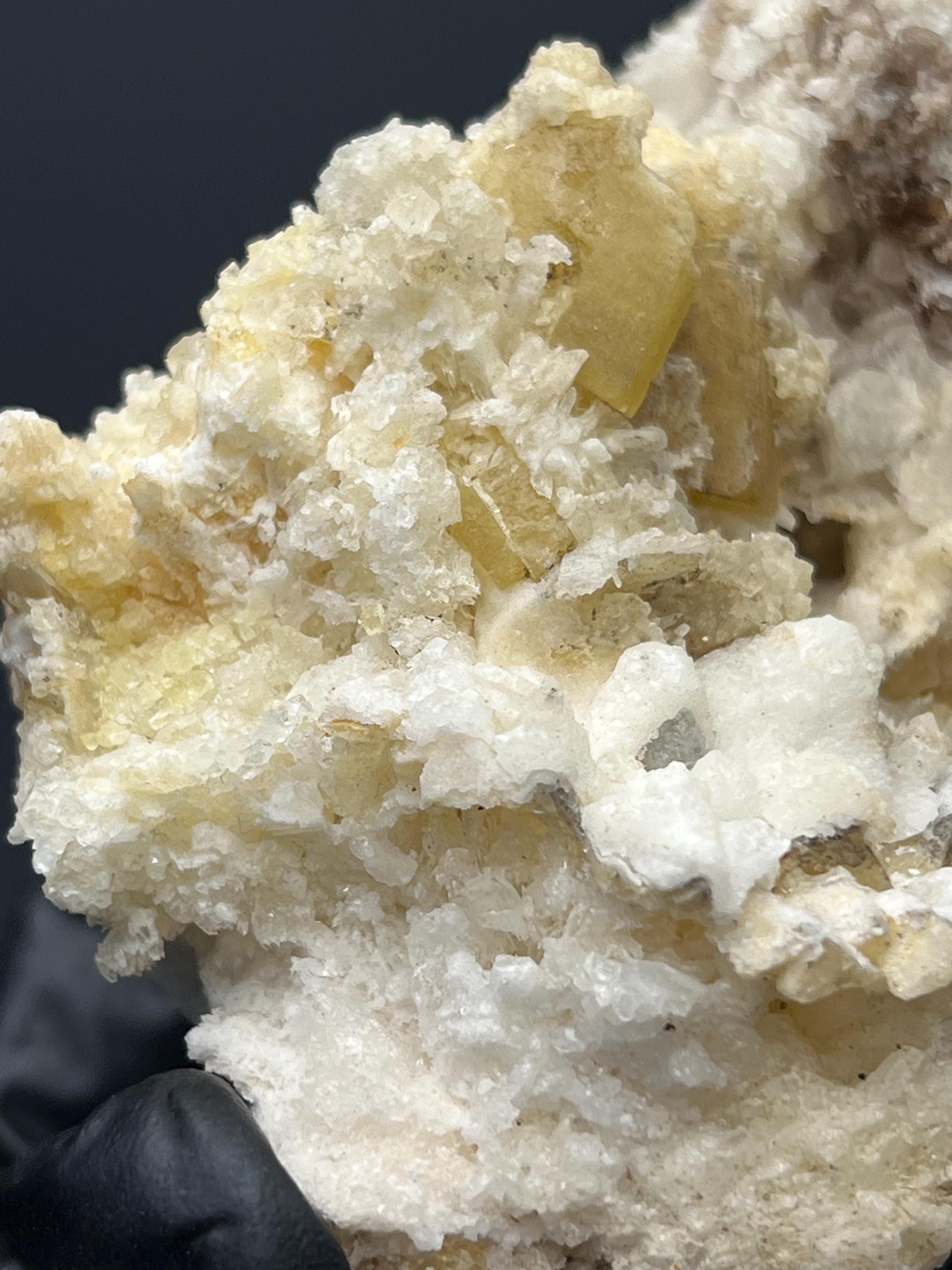 Barite With Calcite - Crystal Gemstone AE 