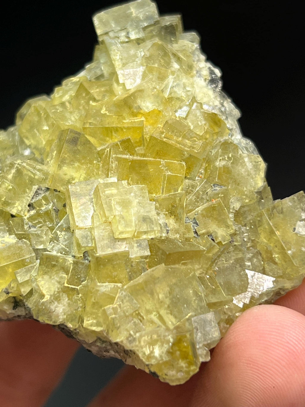 Rare Yellow Okorsu Fluorite Specimen - Crystal Gemstone AE 