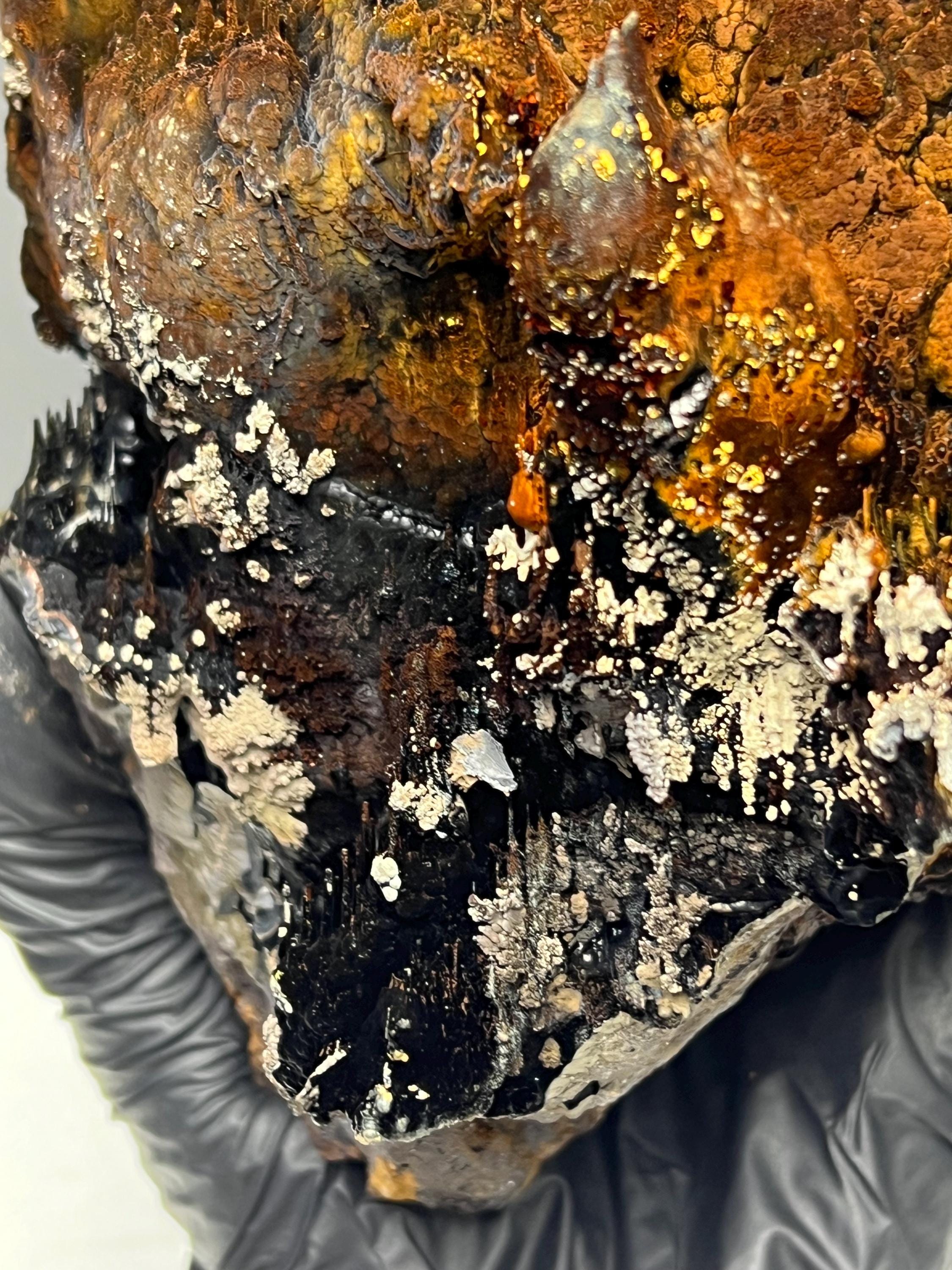 Museum Quality Extra Large Limonite With Stalactite Goethite, For Special Collector Item - Crystal Gemstone AE 