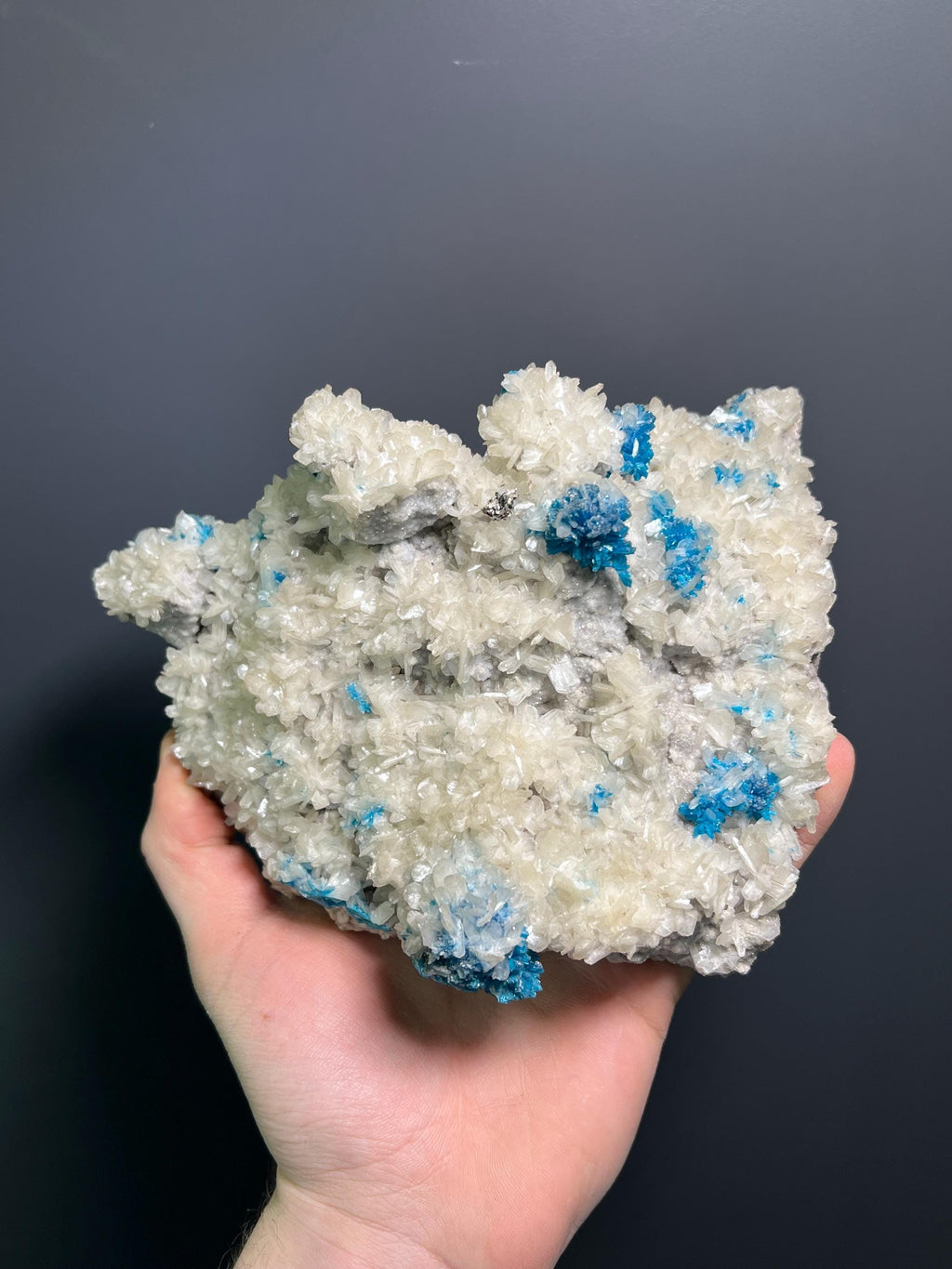 Museum Grade, Cavansite On Stilbite Specimen, 1,7kg - Crystal Gemstone AE 