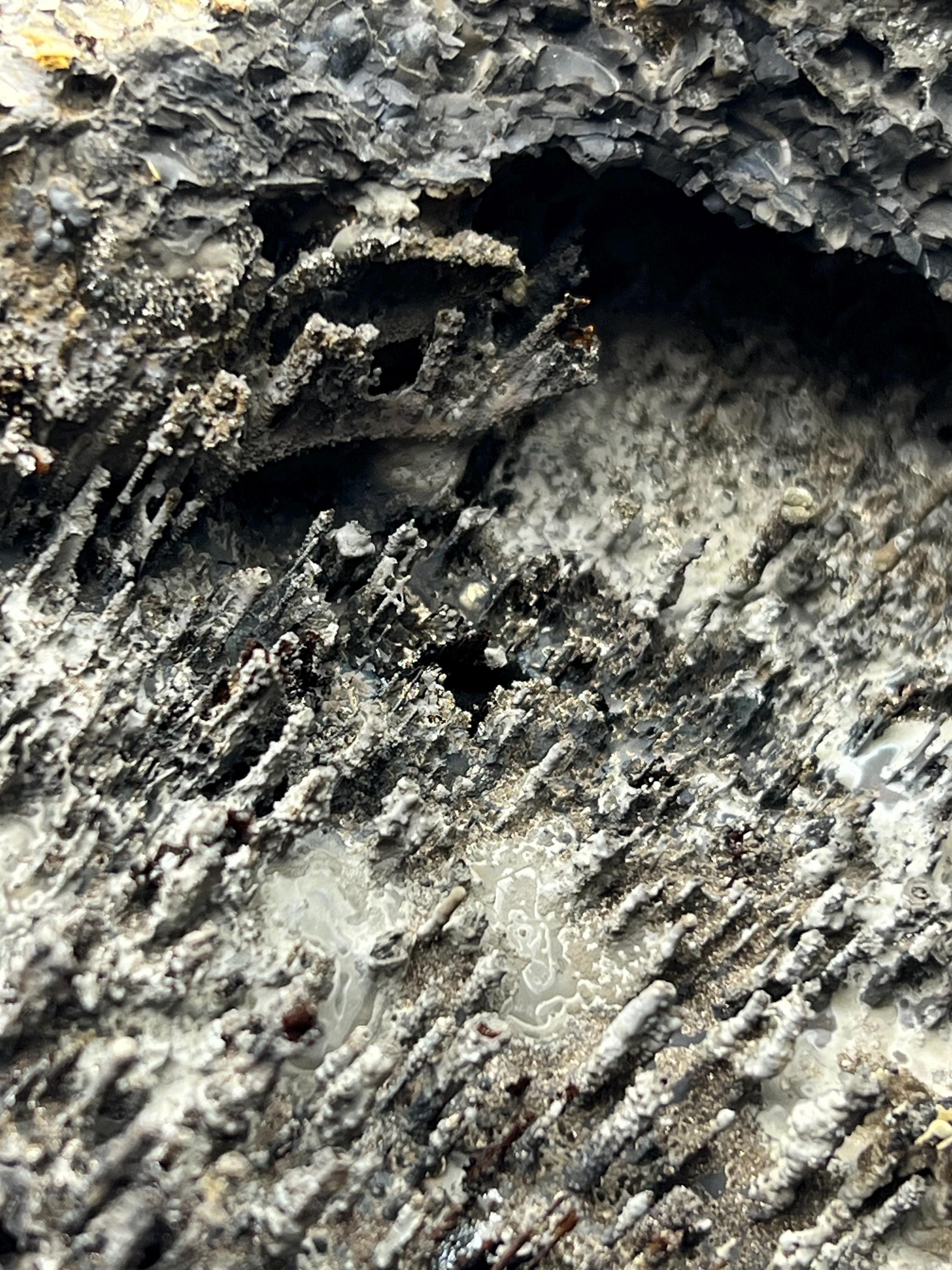 Specularite With Stalactite Goethite Specimen - Crystal Gemstone AE 