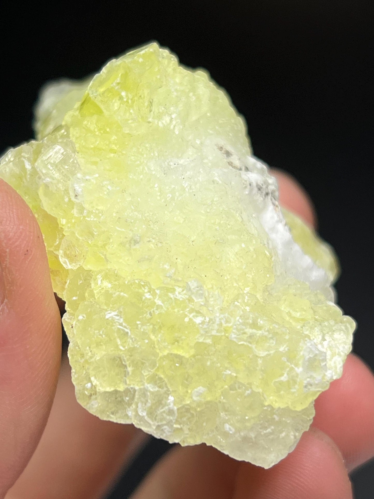 Yellow Brucite Specimen - Crystal Gemstone AE 