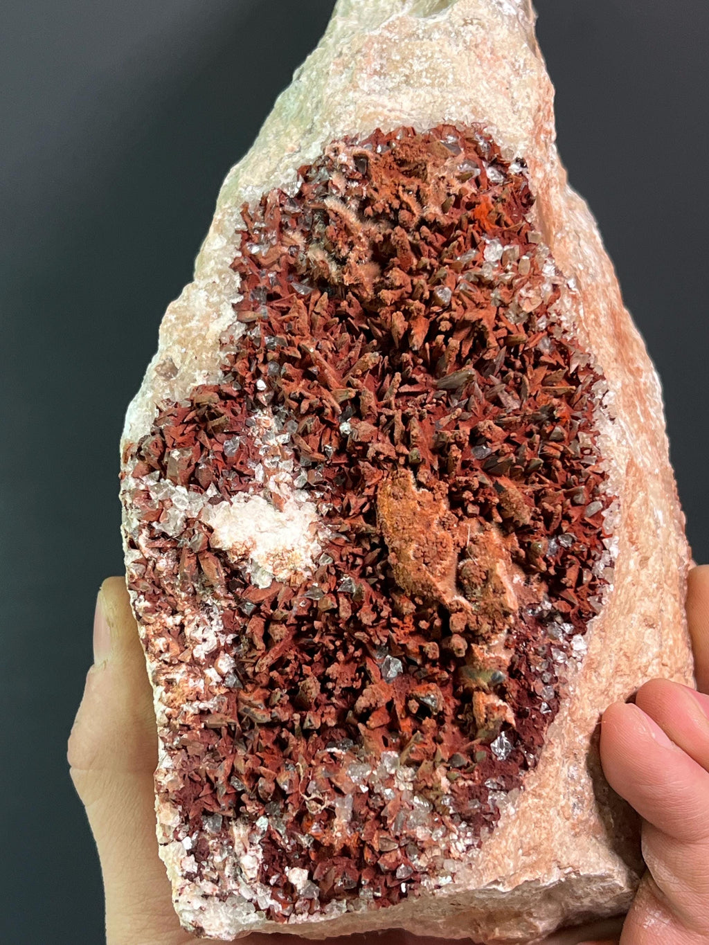 Two Sided Special Red Crystal Calcite - Crystal Gemstone AE 