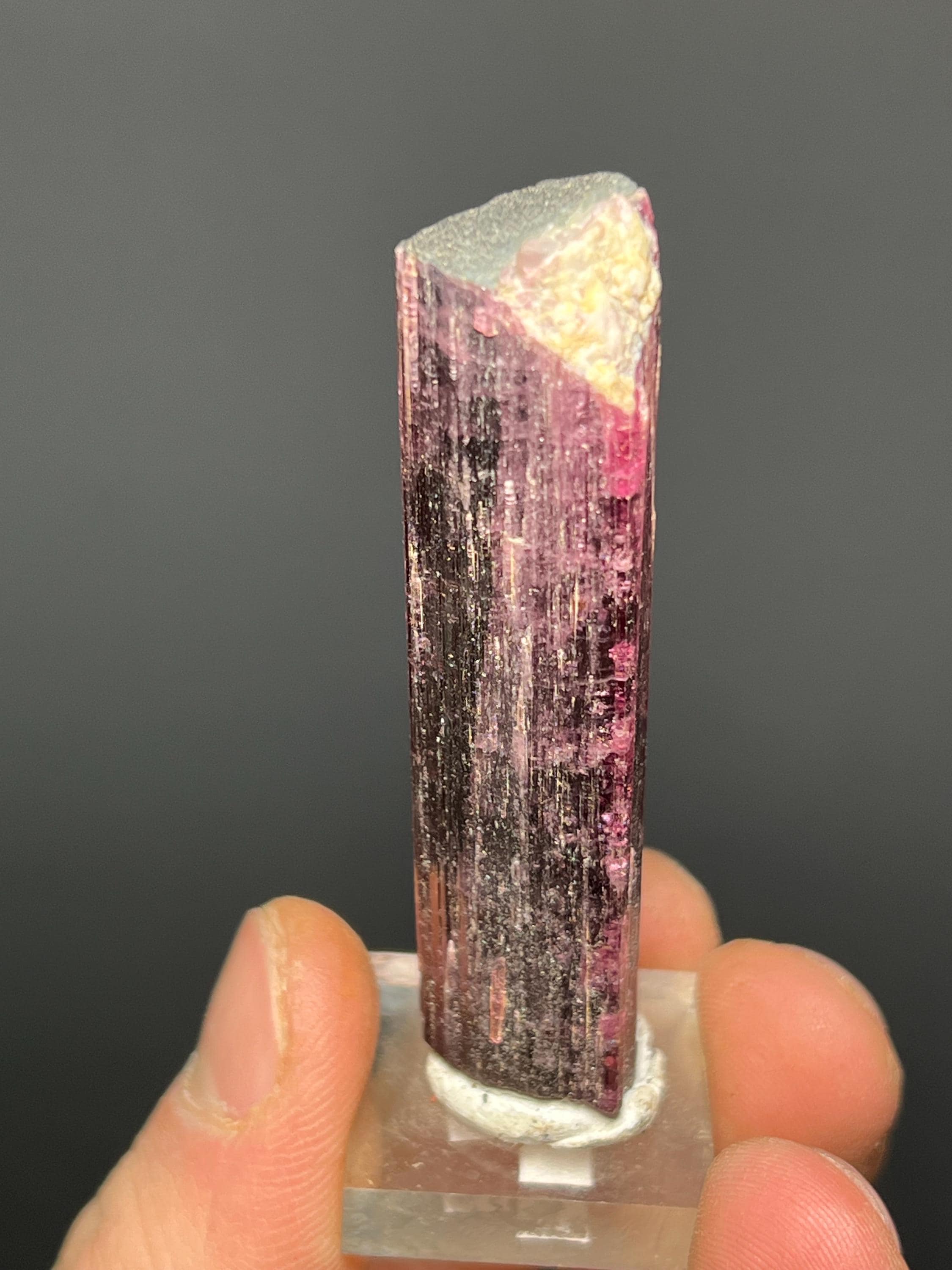 Special Elbaite Tourmaline Specimen - Crystal Gemstone AE 