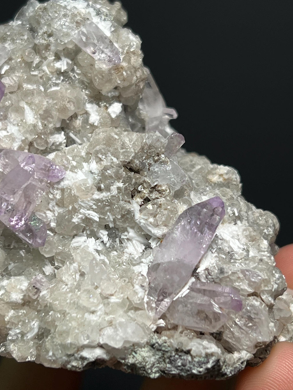 Quartz War Amethyst Specimen - Crystal Gemstone AE 