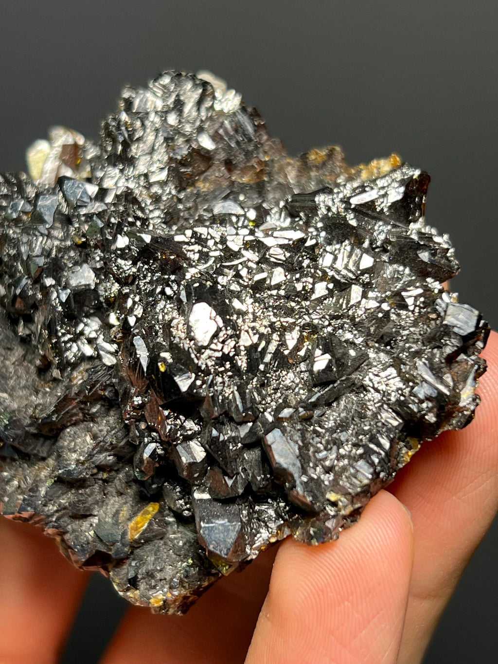 Special Piece! Dark Red Colors Alloy Sphalerite Specimen - China - Crystal Gemstone AE 