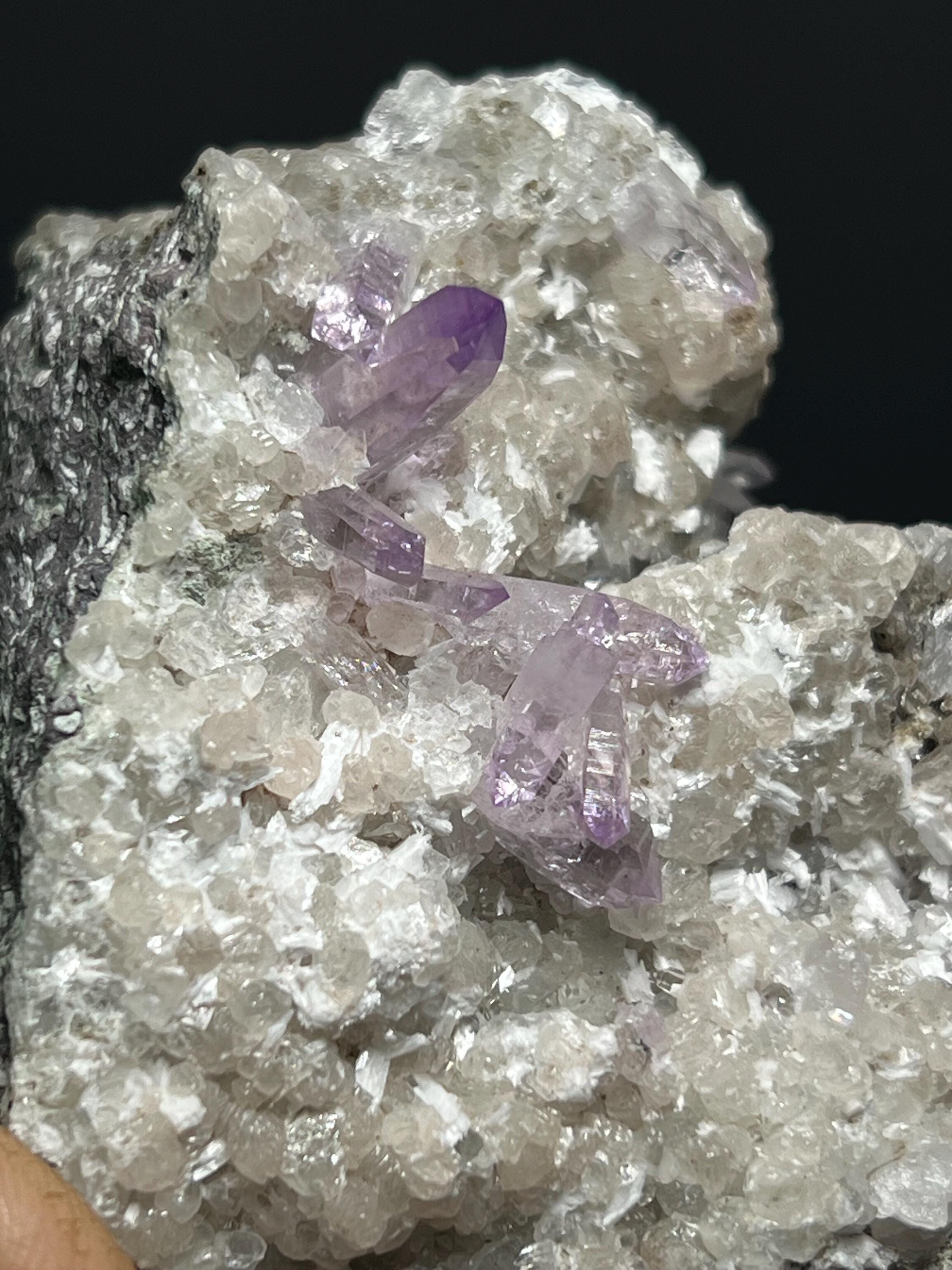 Quartz War Amethyst Specimen - Crystal Gemstone AE 