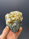 Galena With Crystal Calcite - Crystal Gemstone AE 