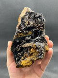 Limonite and Specularite on Stalactite Goethite - Crystal Gemstone AE 