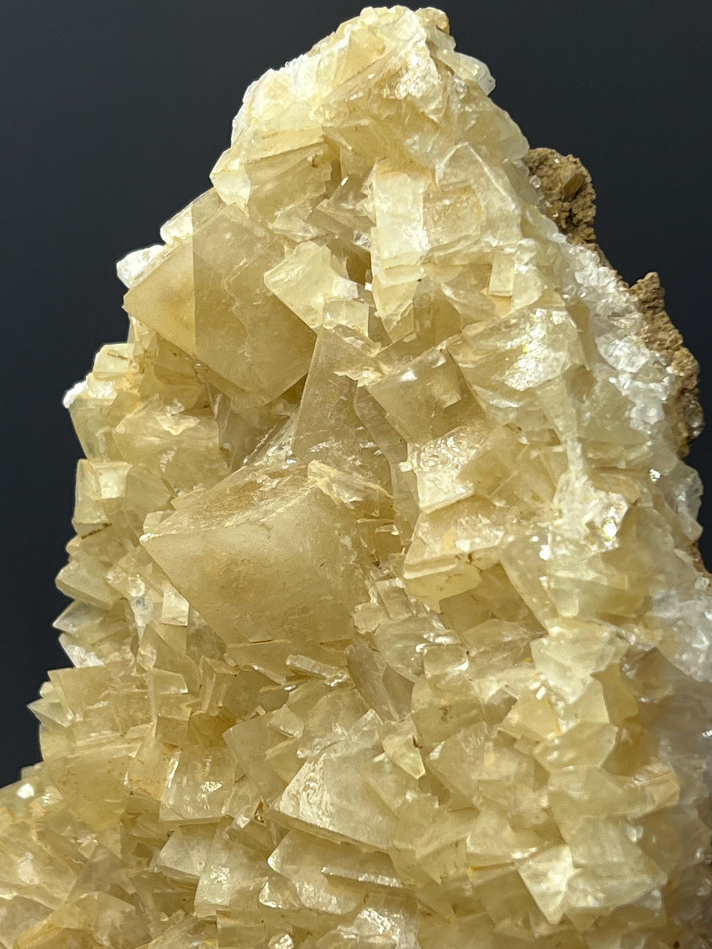 Yellow Crystal Calcite Specimen - Crystal Gemstone AE 