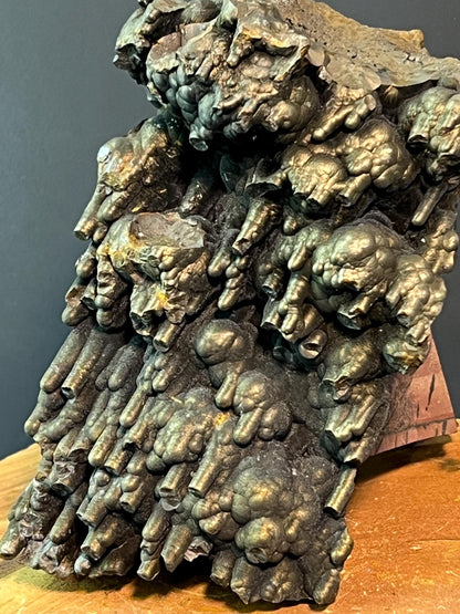 "Museum Grade" Golden Color Botryoidal And Stalactite Formation Goethite - Crystal Gemstone AE 