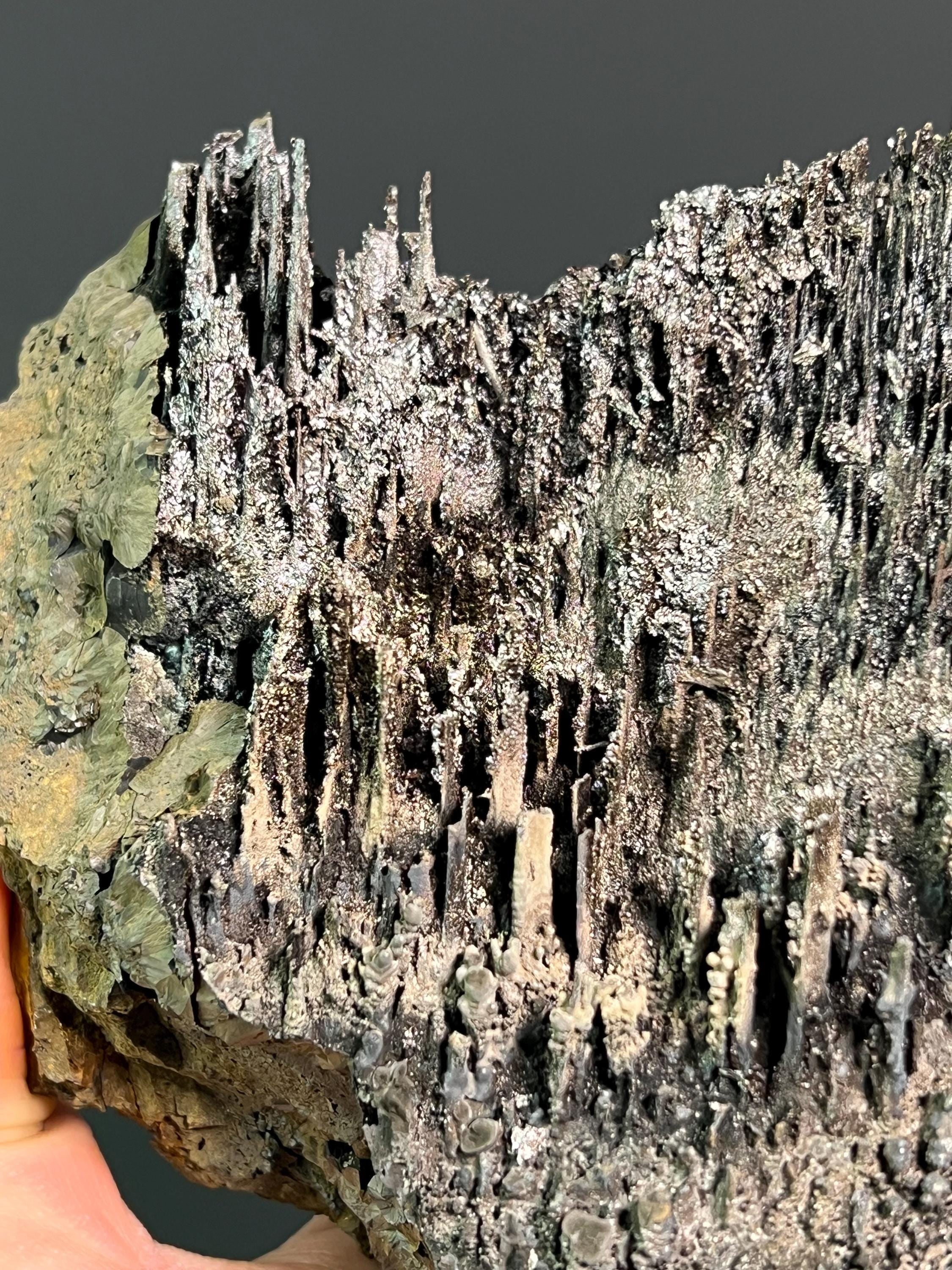 Museum Grade Specularite With Stalactite Goethite - Crystal Gemstone AE 