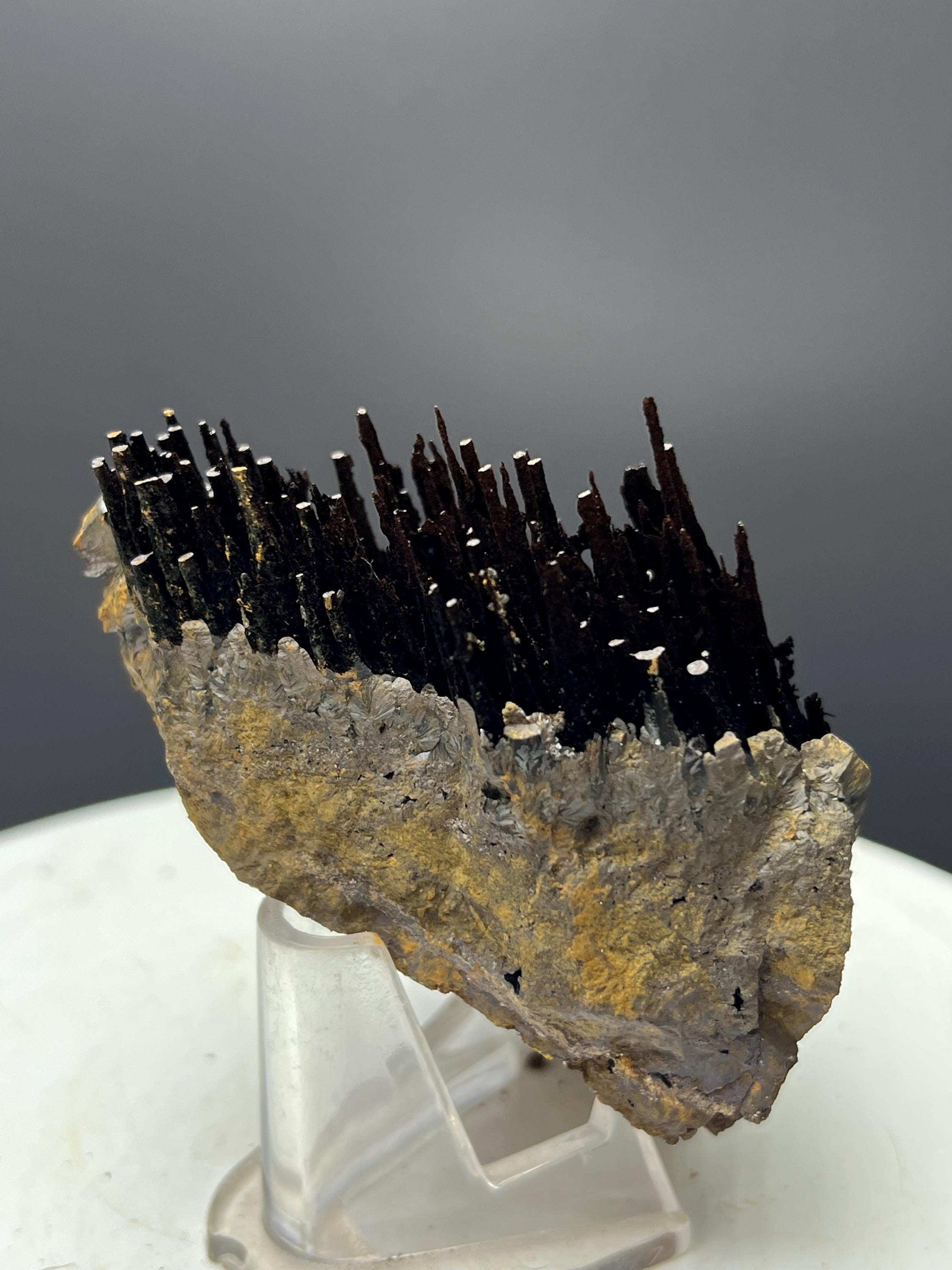 Showy Limonite With Stalactite Goethite, For Special Collection - Crystal Gemstone AE 
