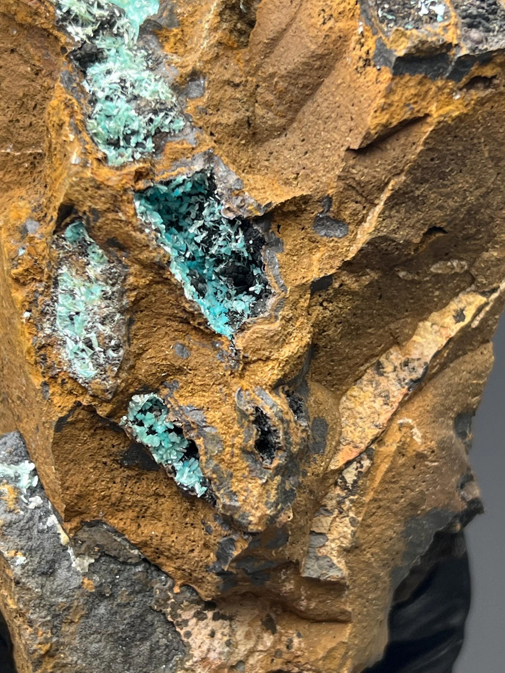 Aurichalcite Specimen: Blue Crystals - Crystal Gemstone AE 