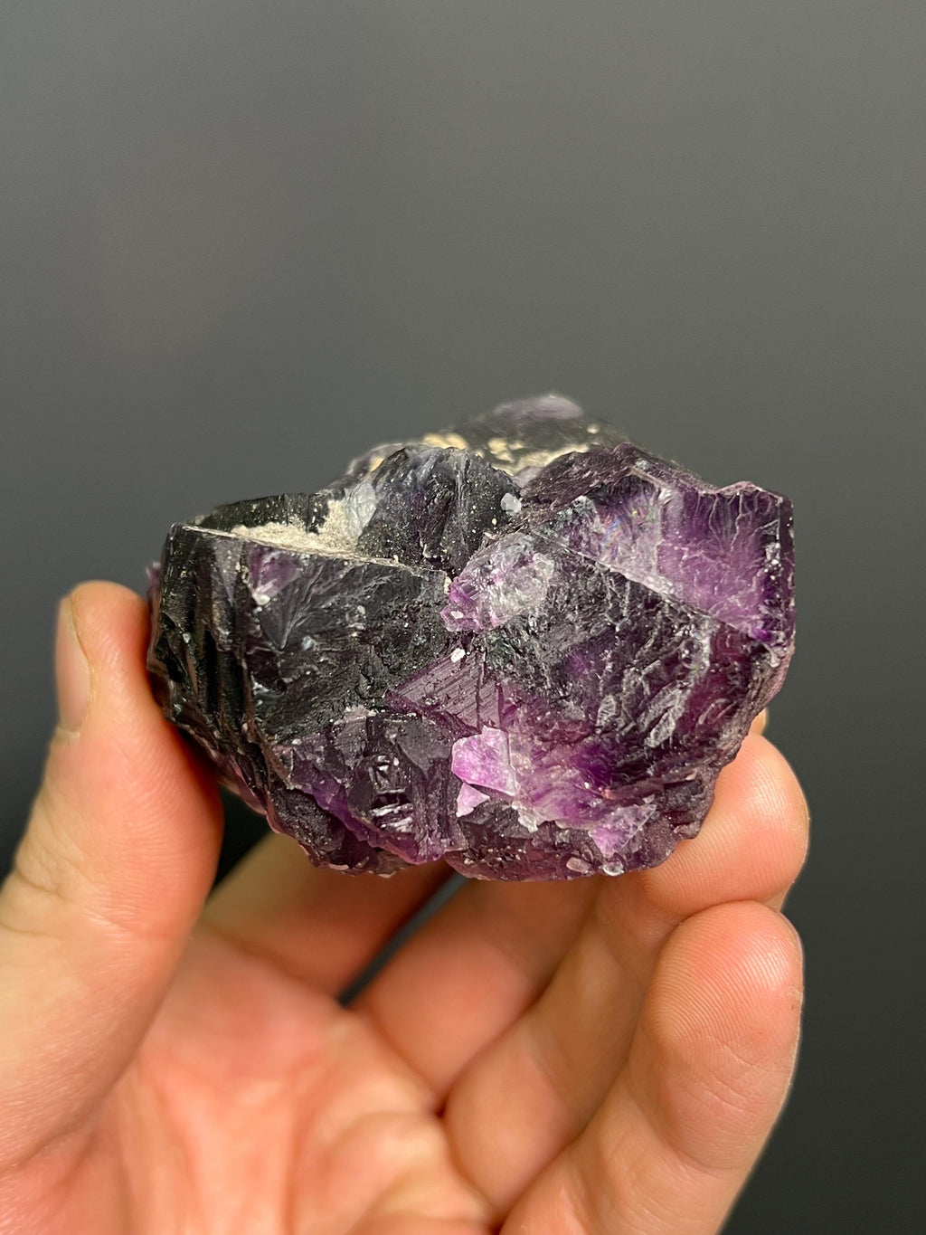 Phantom Purple Fluorite - USA - Crystal Gemstone AE 