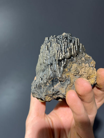 Museum Quality Golden Color Stalactite Goethite - Crystal Gemstone AE 