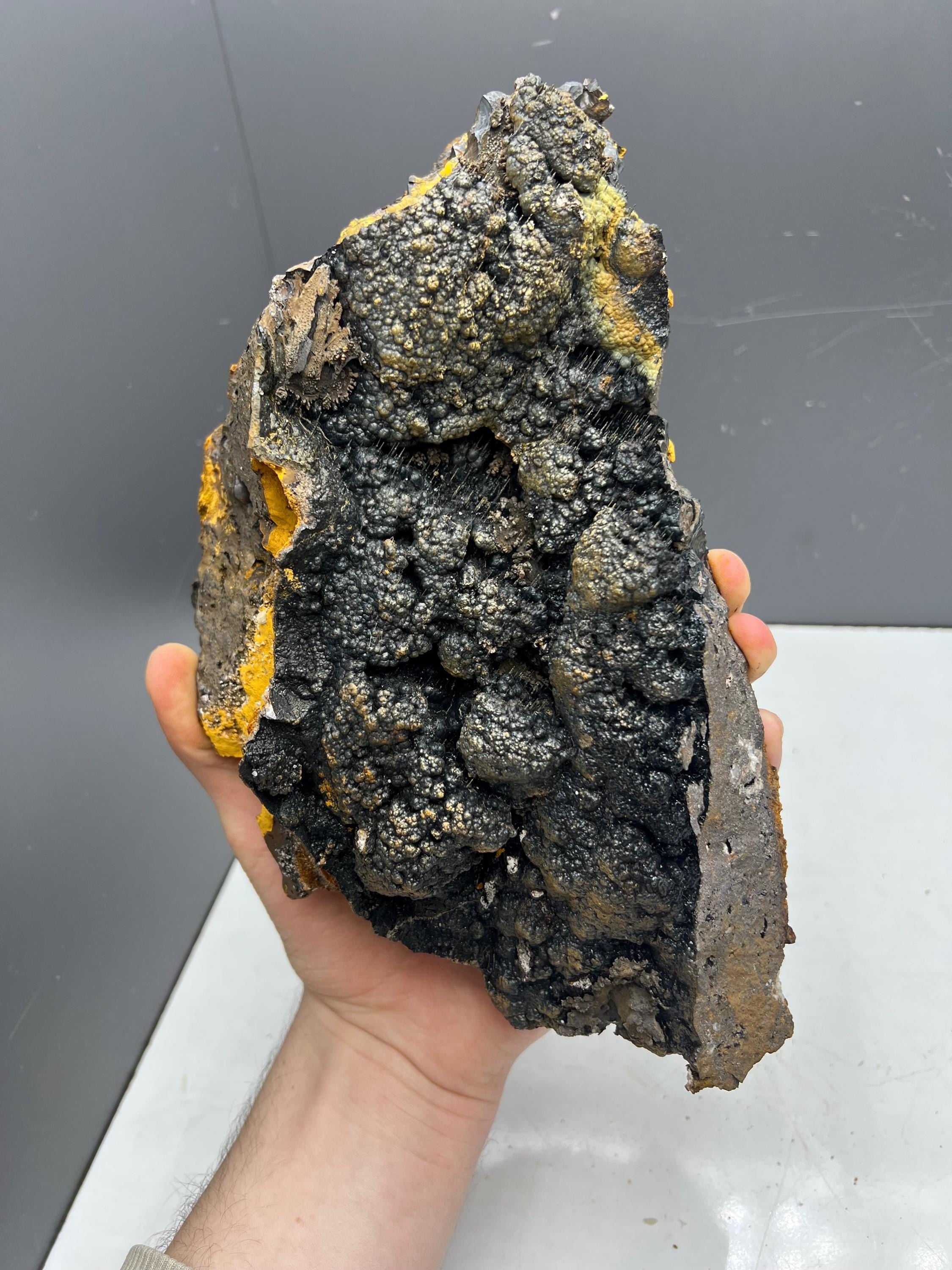 Very Rare, Limonite With Botryoidal And Stalactite Form Hematite - Crystal Gemstone AE 