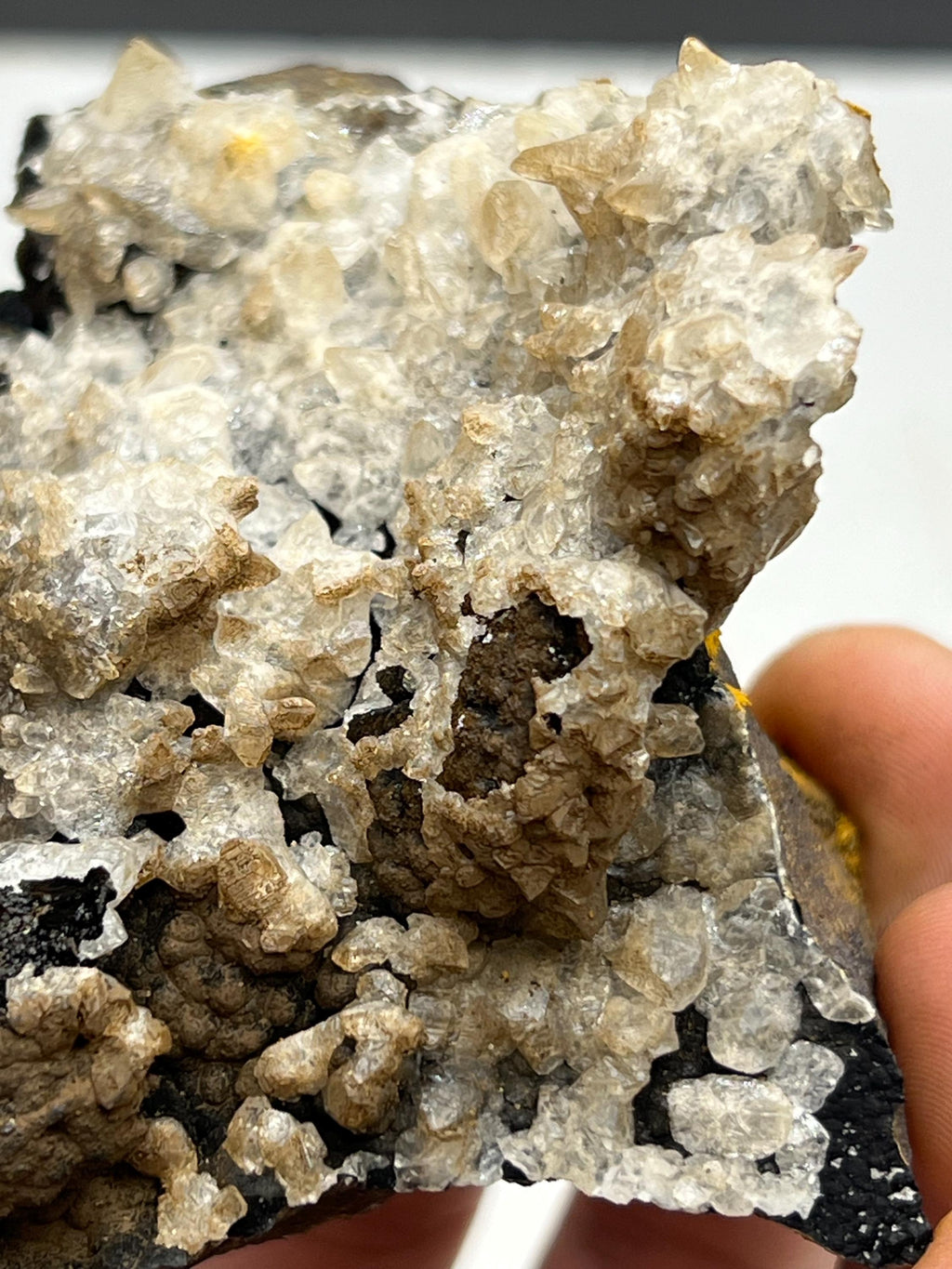Very Special, Calcite On Hematite Mineral, From Turkey - Crystal Gemstone AE 