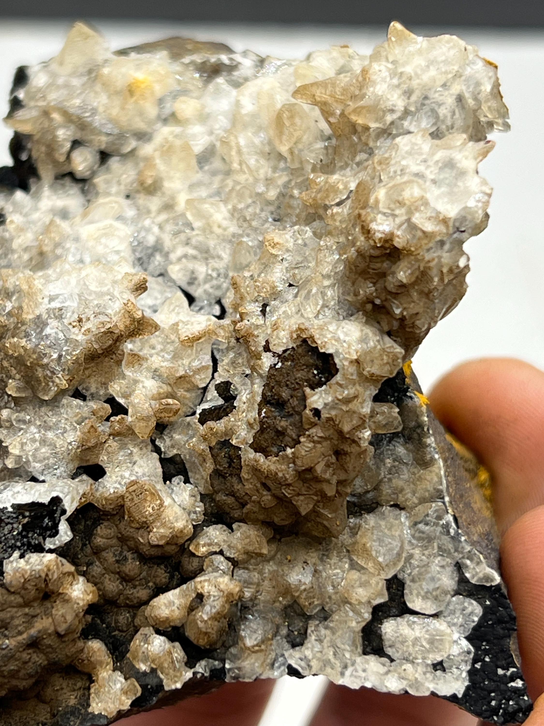 Very Special, Calcite On Hematite Mineral, From Turkey - Crystal Gemstone AE 