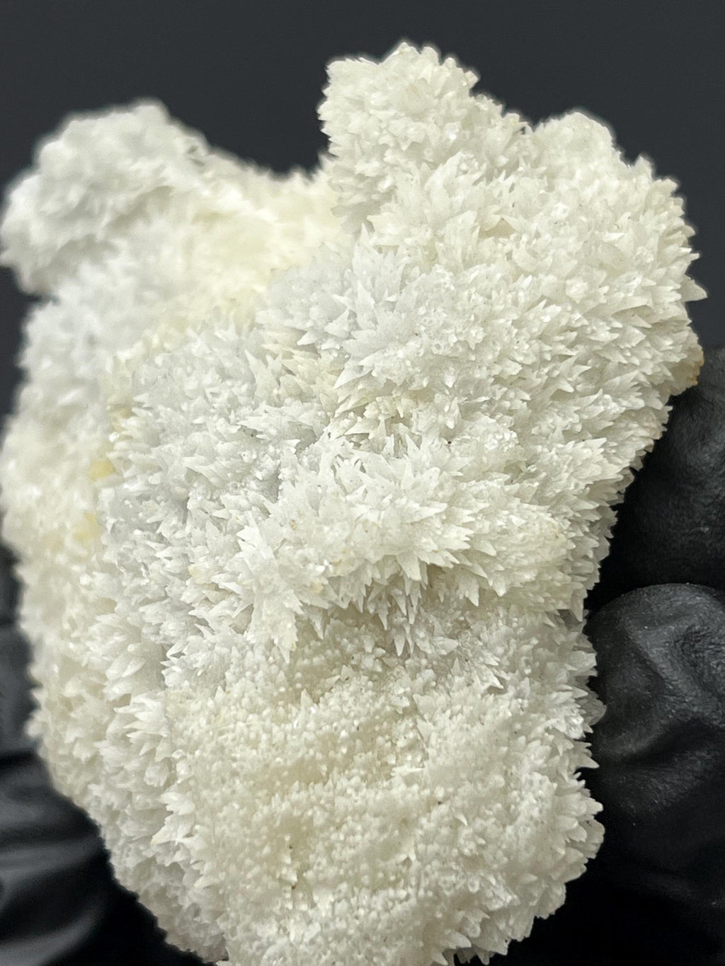 Snow Calcite With Crystal Quartz - Crystal Gemstone AE 