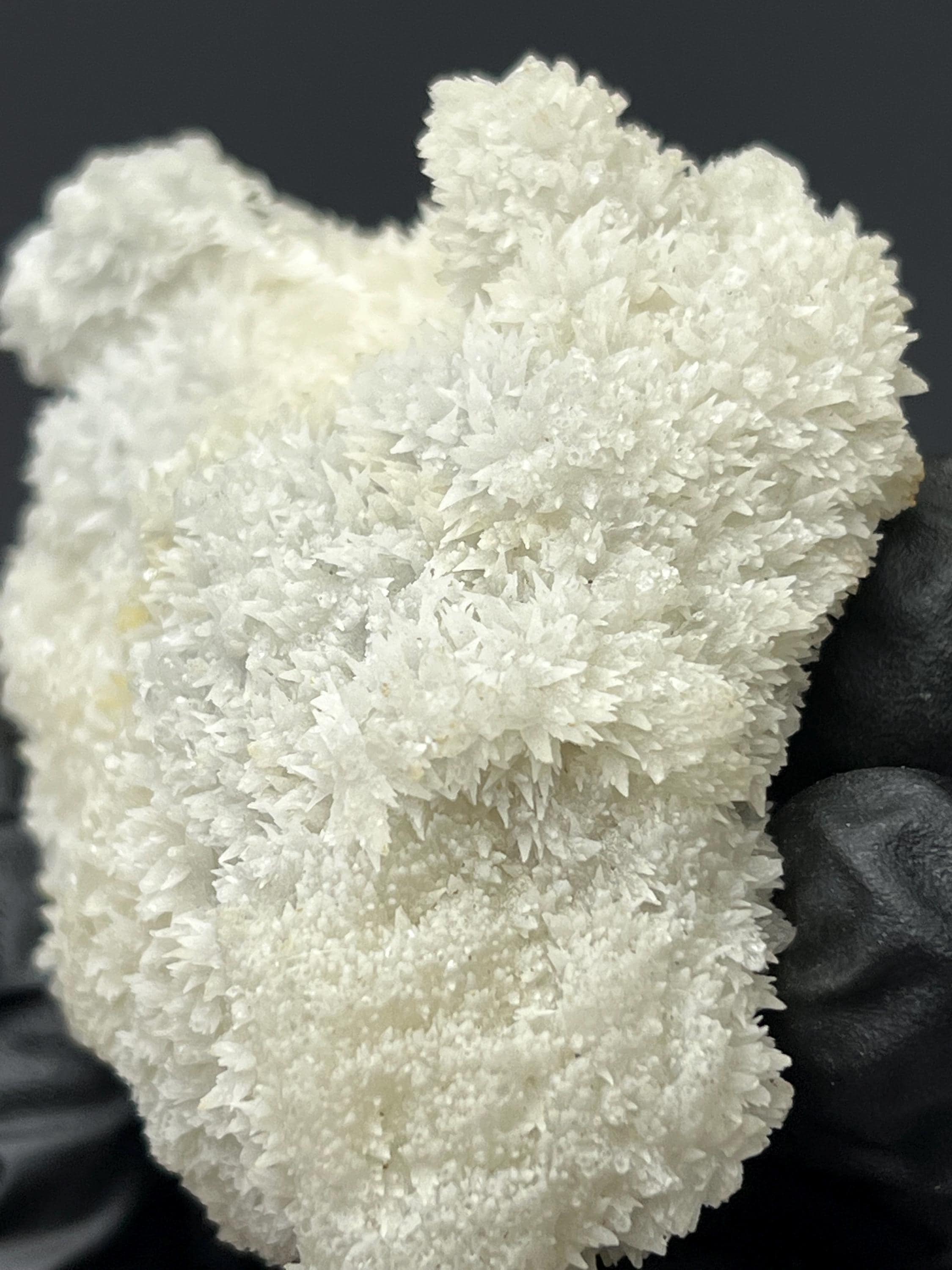Snow Calcite With Crystal Quartz - Crystal Gemstone AE 