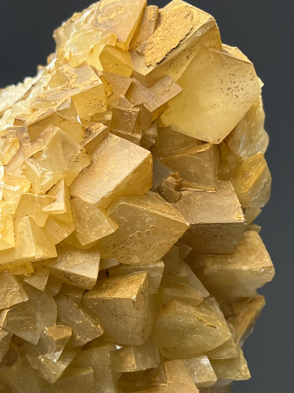 Orange Crystal Calcite Specimen - Crystal Gemstone AE 