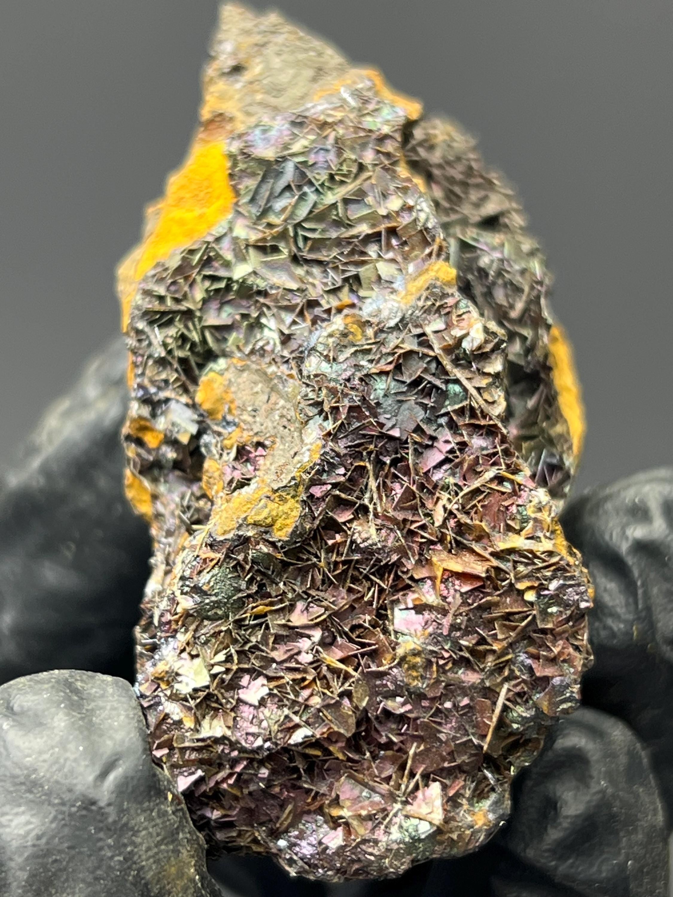 Very Very Unique! Colourful Iridescent Iron Siderite - Crystal Gemstone AE 