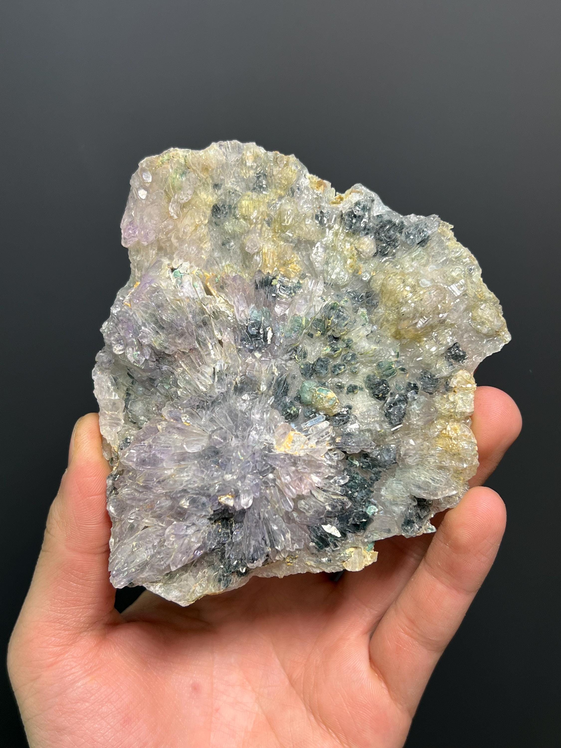 Flower Amethyst Quartz - Brazil - Crystal Gemstone AE 